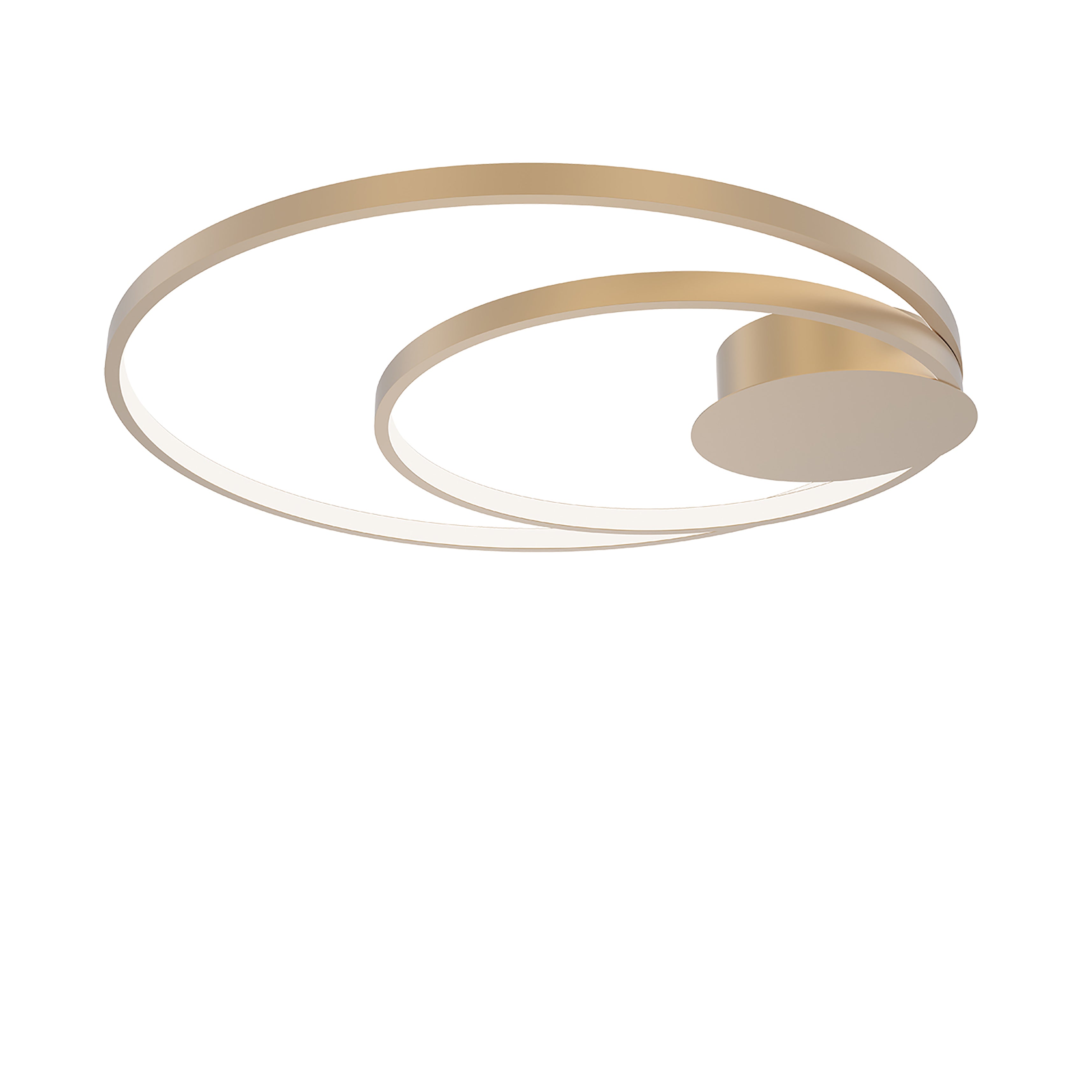 DIEM LED ceiling light in gold aluminium, CCT - Luce Ambiente e Design