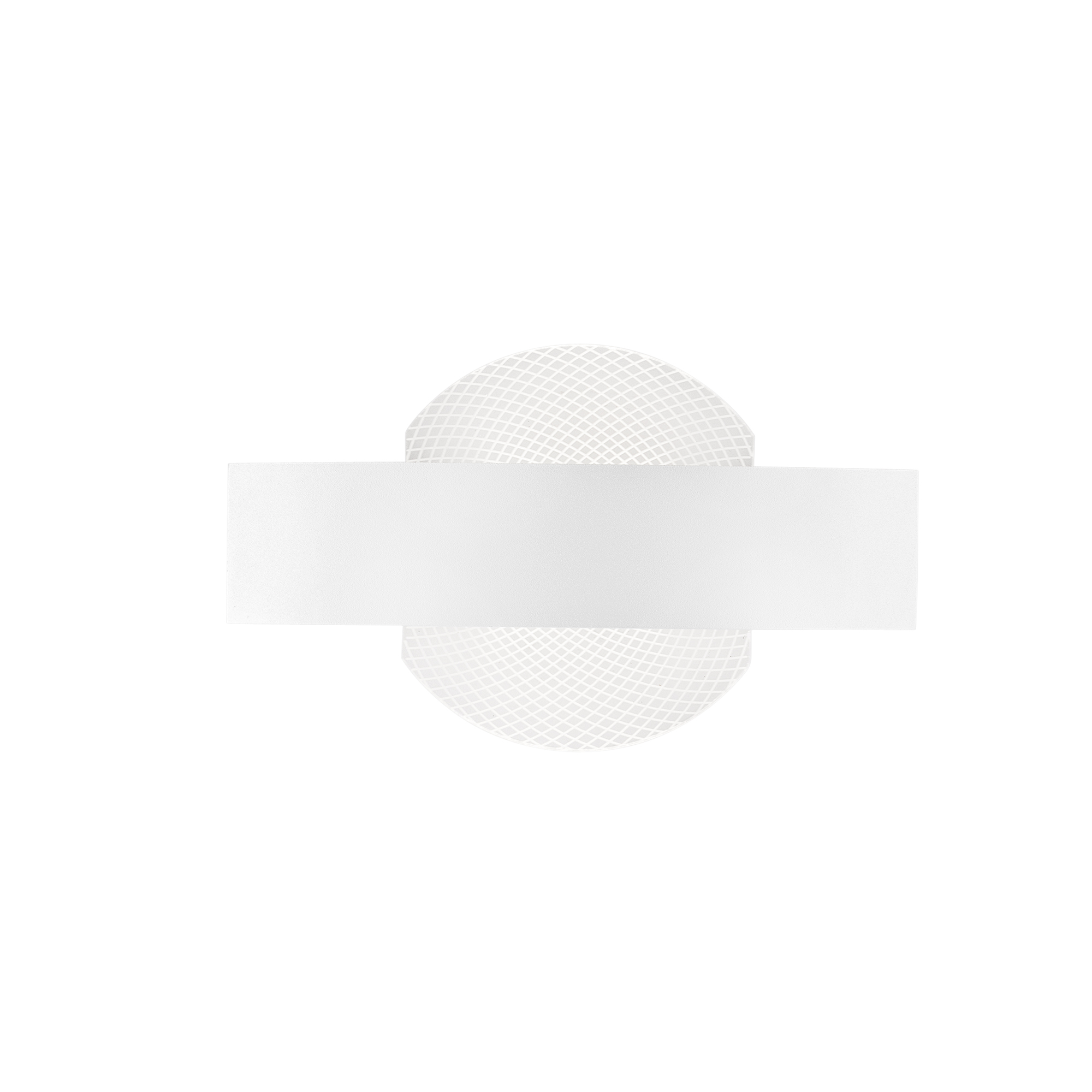 LED ETERNITY wall light in white metal with decorated acrylic diffuser - Luce Ambiente e Design