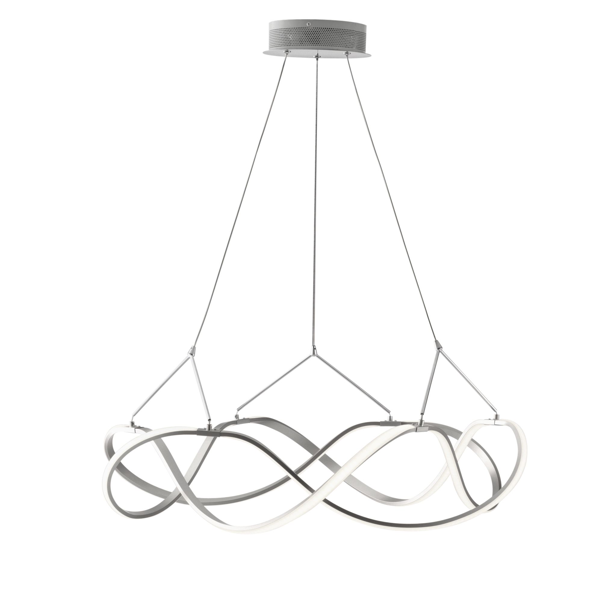 FLIGHT pendant in brushed nickel 45W 4000K natural light - Luce Ambiente e Design