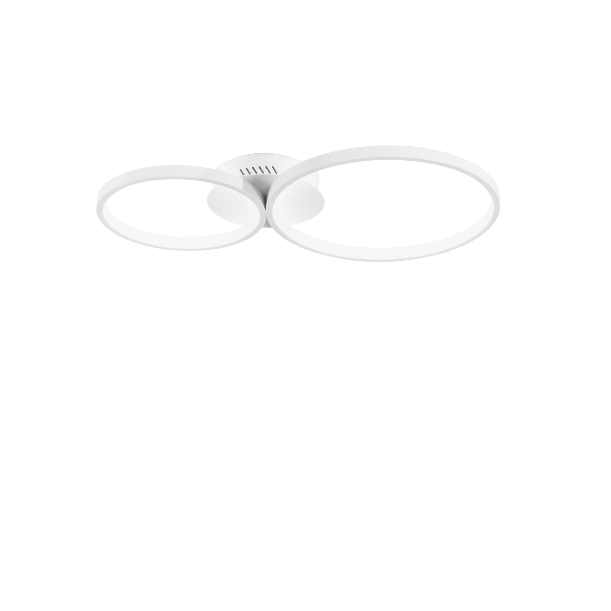 FREDY LED ceiling light in white aluminium with 2 silicone diffusers, CCT - Luce Ambiente e Design