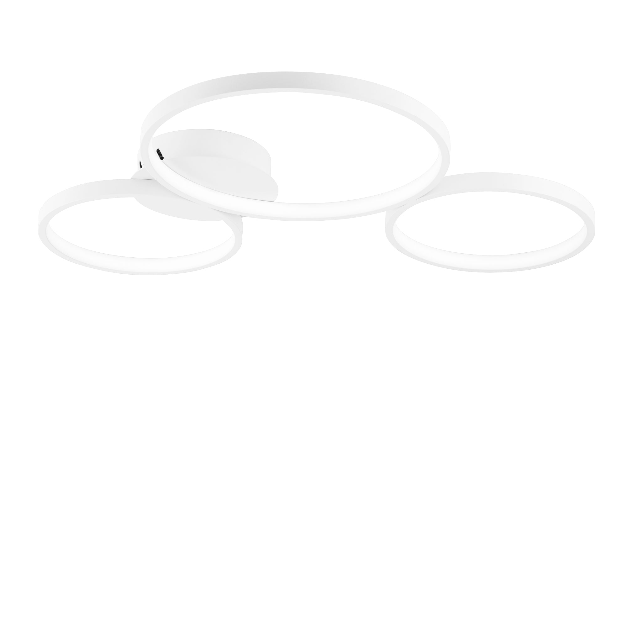 FREDY LED ceiling light in white aluminium with 3 silicone diffusers, CCT - Luce Ambiente e Design