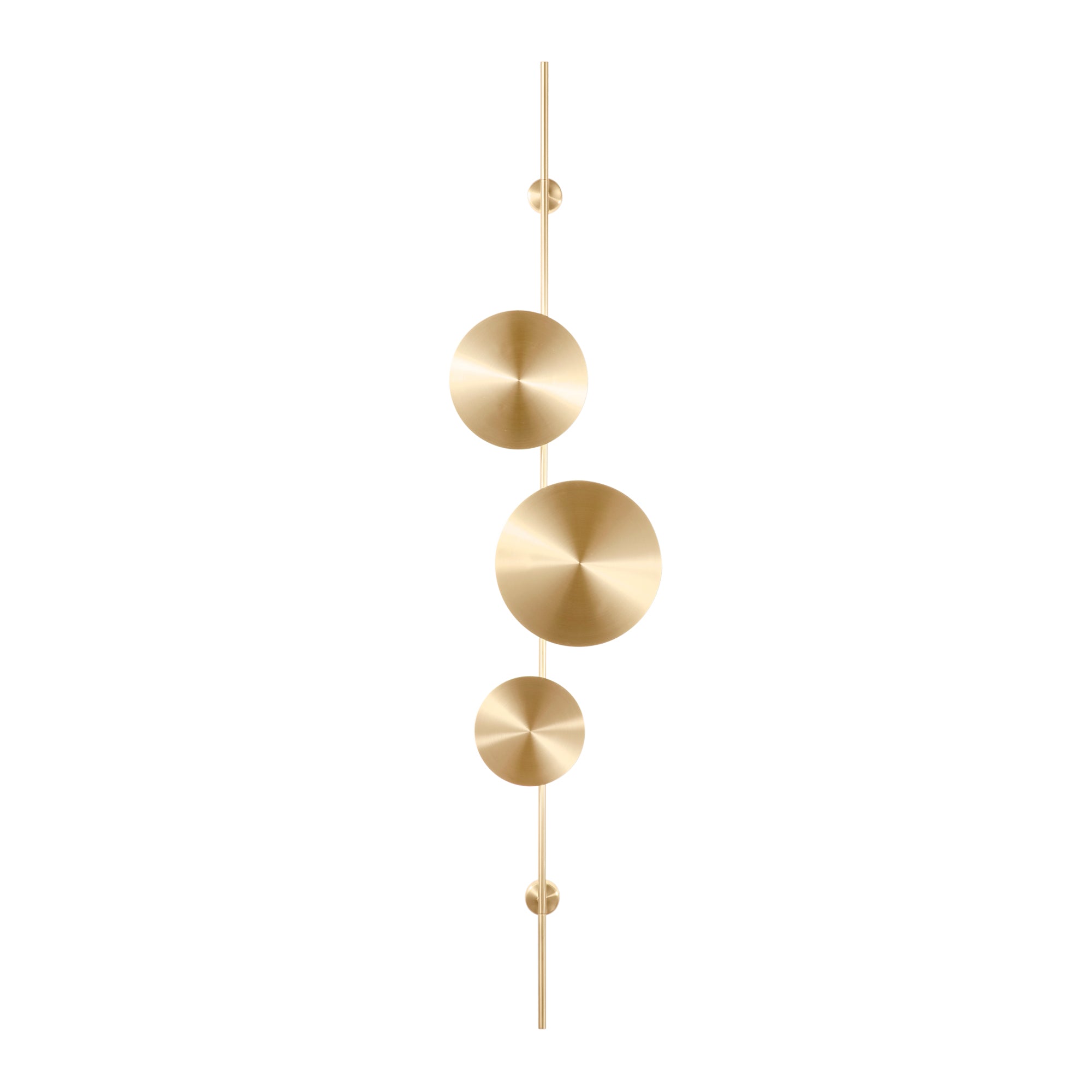 LED IDOL wall light in gold aluminium, CCT - Luce Ambiente e Design