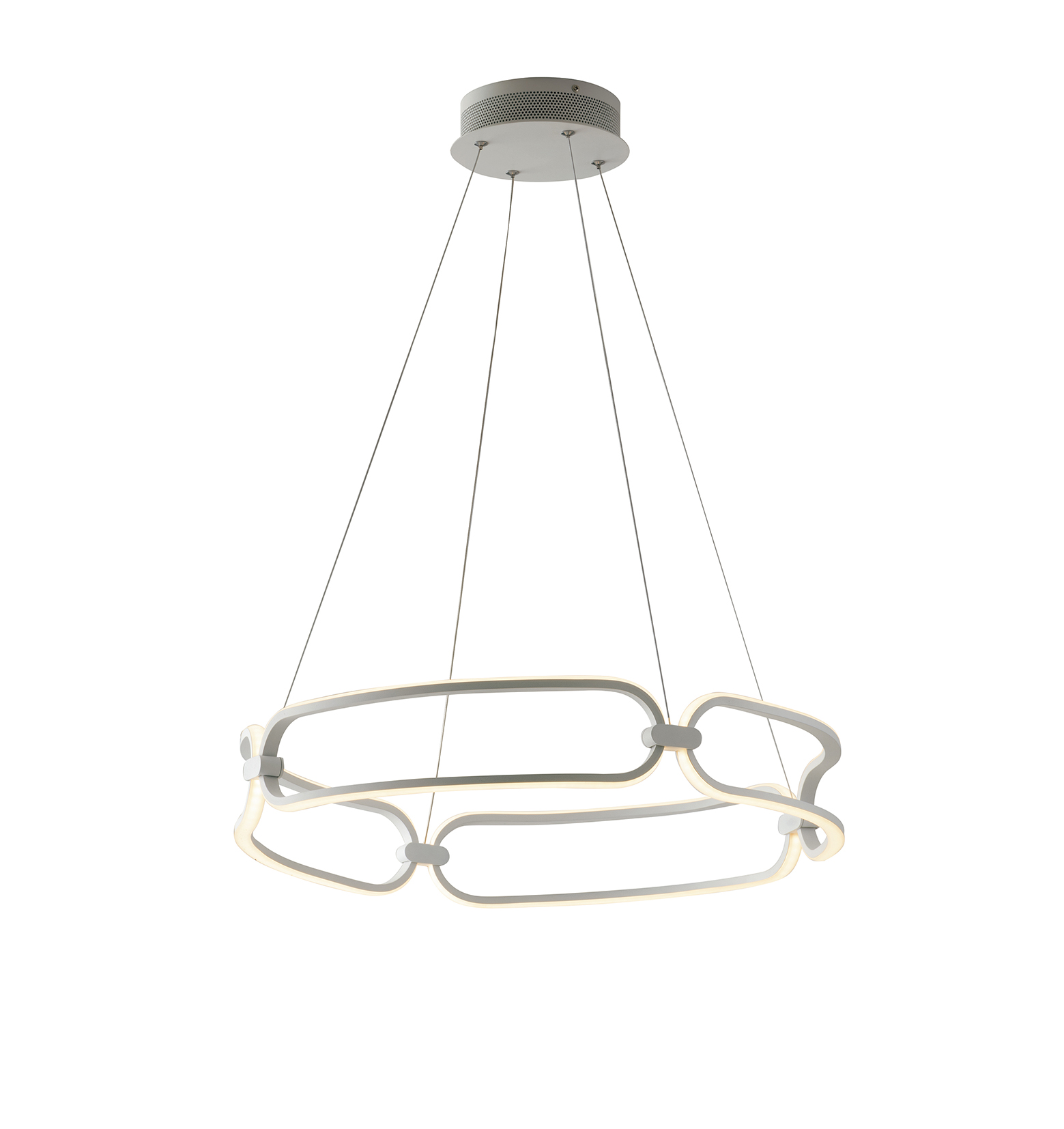 INFINITY white pendant 49W 4000K natural light 58 cm - Luce Ambiente e Design