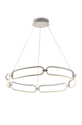 INFINITY white pendant 61.6W 4000K natural light 78 cm - Luce Ambiente e Design