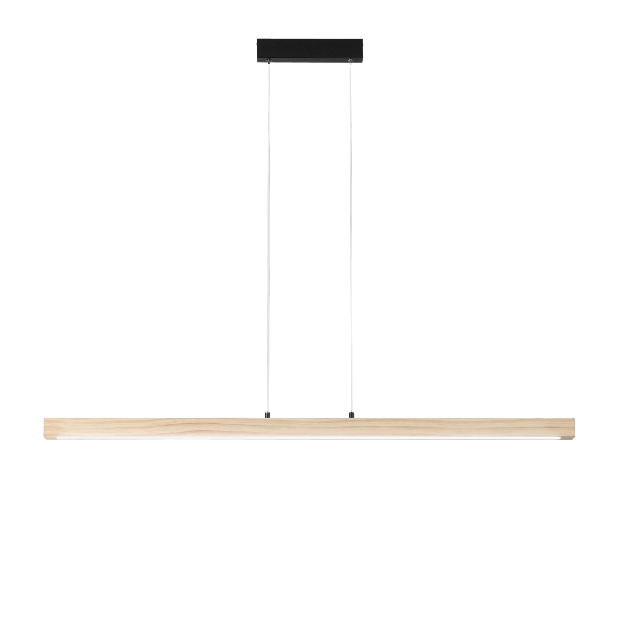 LED JOSEPH pendant with natural wood structure with CCT function - Luce Ambiente e Design
