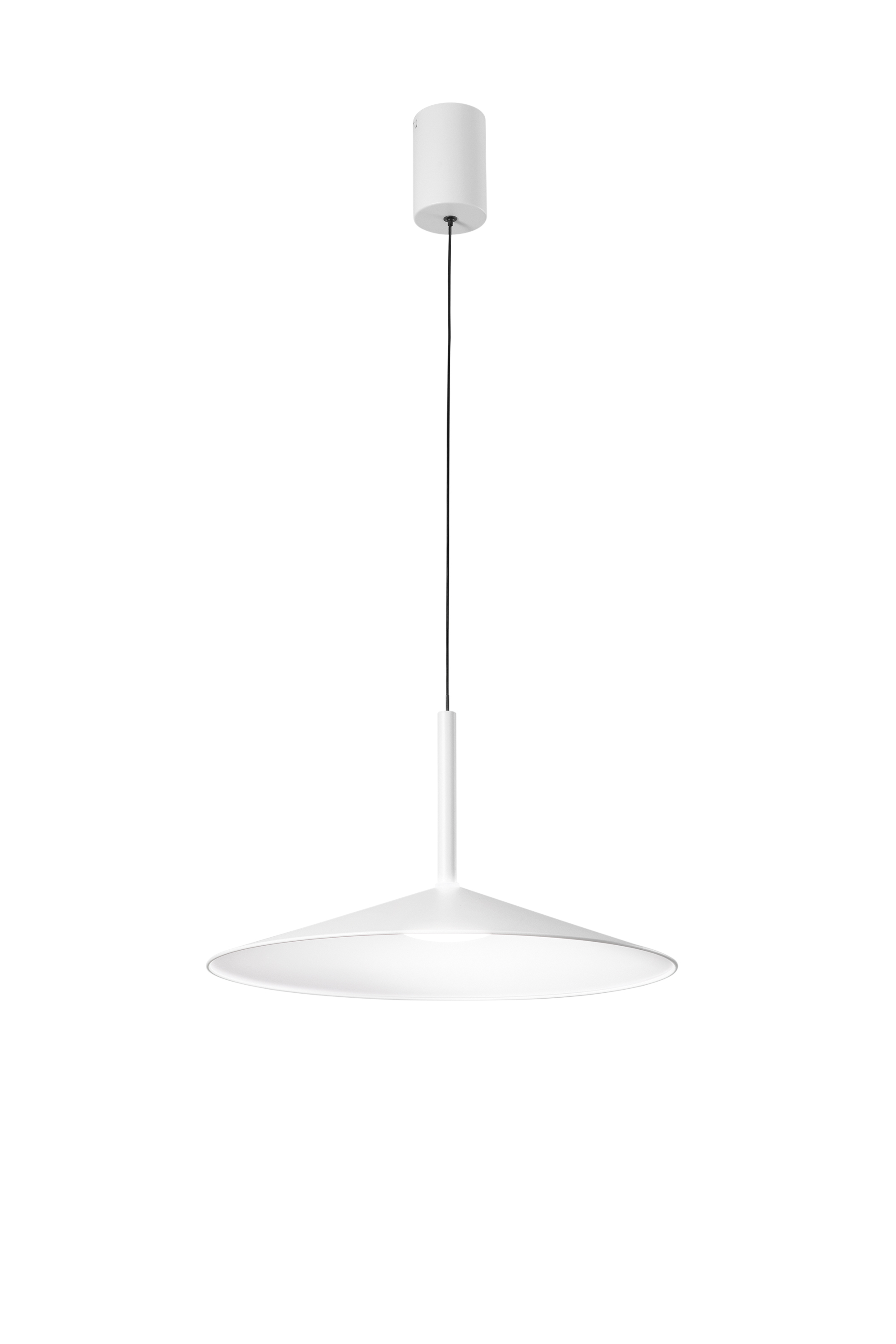 KHAN pendant light in white metal with white interior, CCT - Luce Ambiente e Design