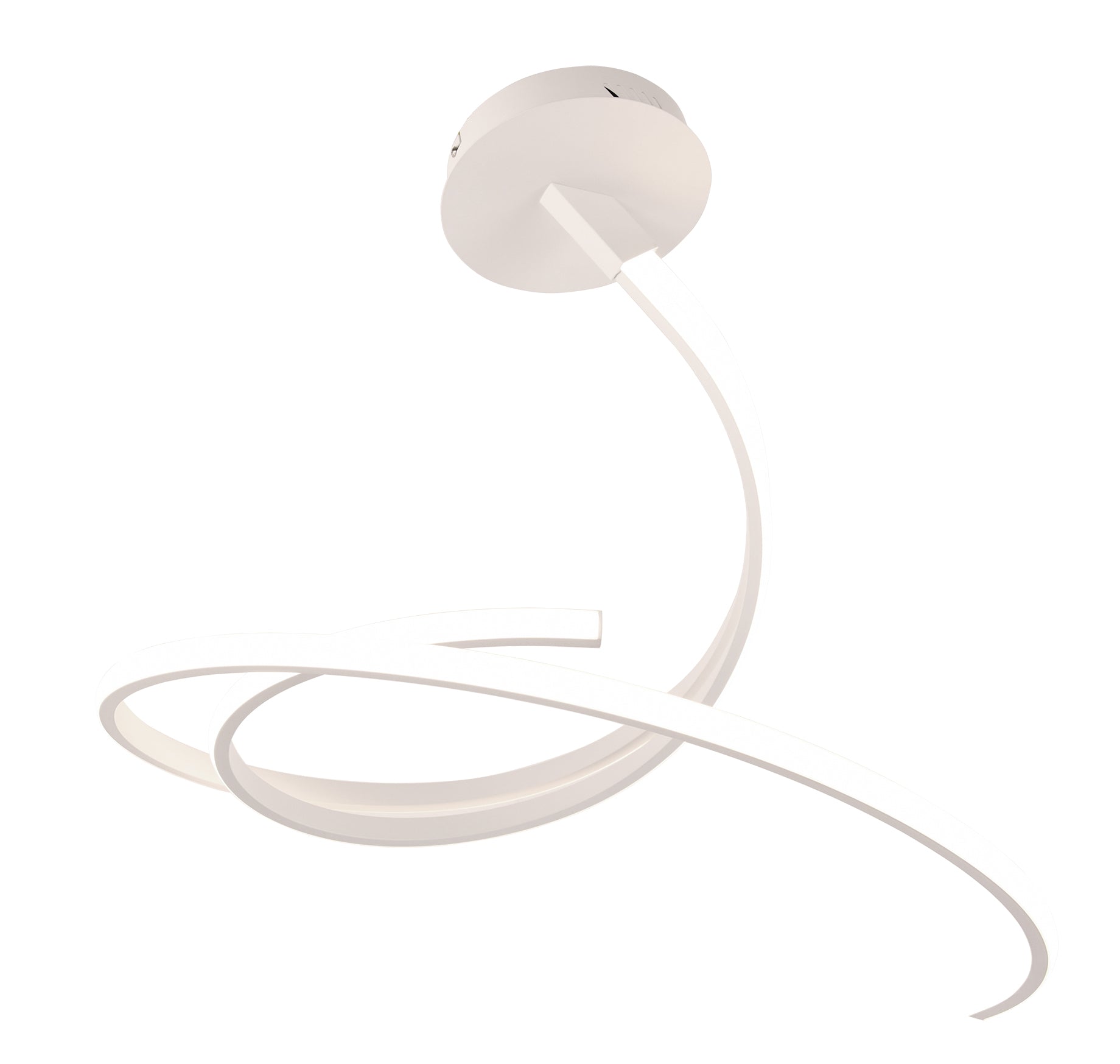 KINETIC LED ceiling light in white aluminium, CCT - Luce Ambiente e Design