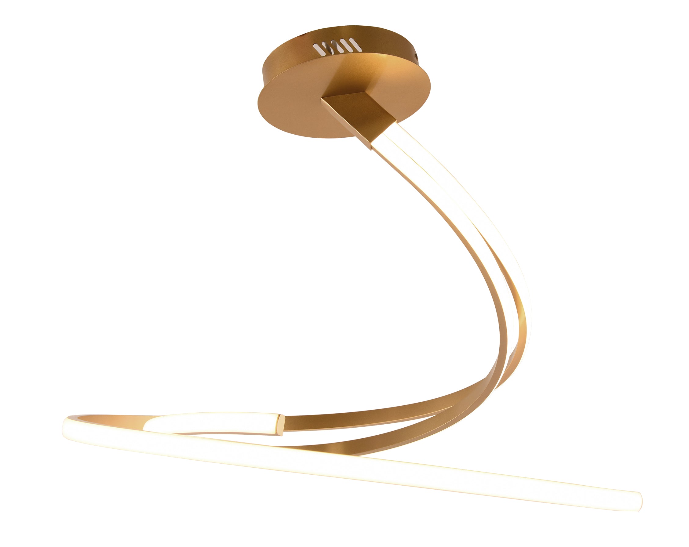 KINETIC LED ceiling light in gold aluminium, CCT - Luce Ambiente e Design
