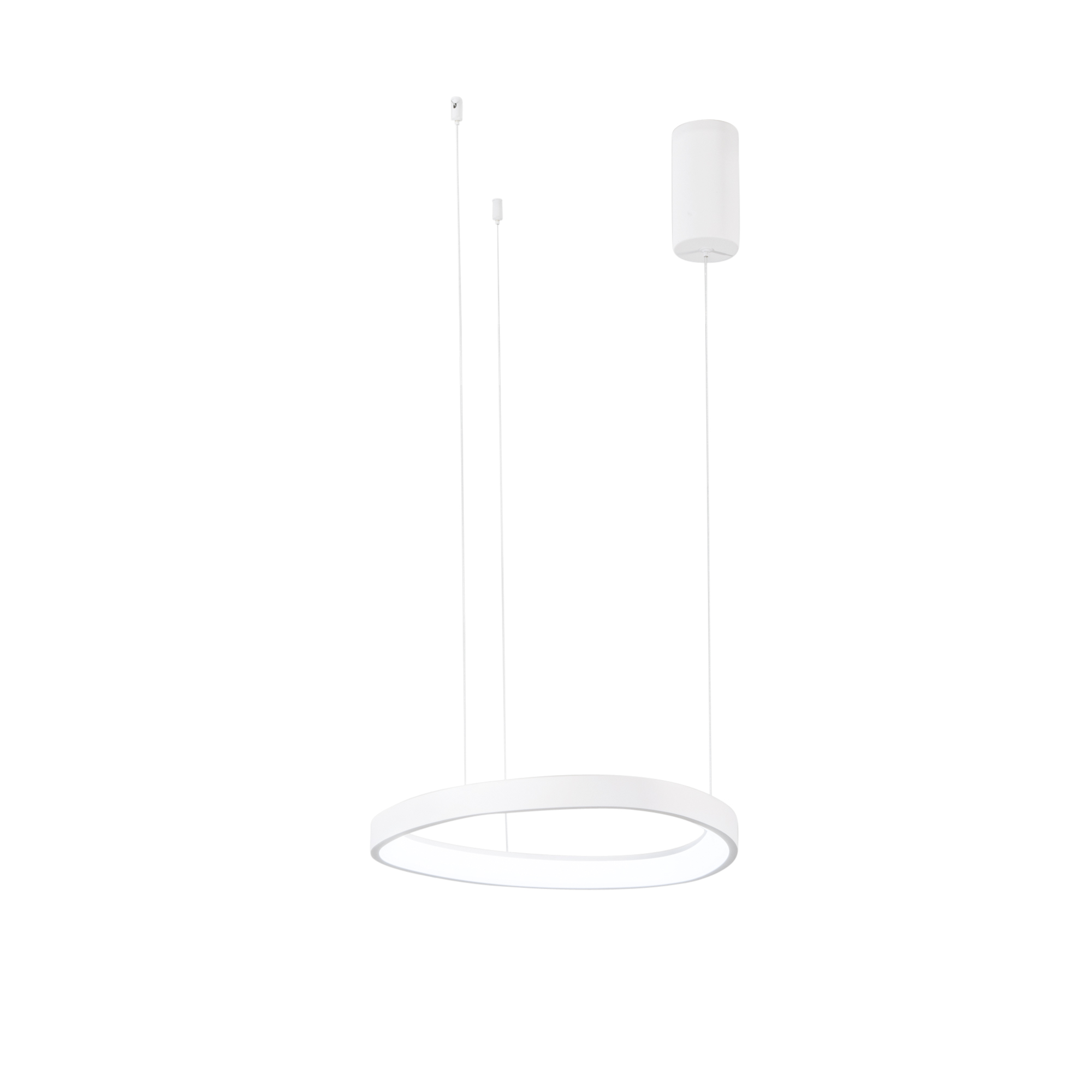 LED KLAPTON pendant in white aluminium Ø45 cm, CCT - Luce Ambiente e Design