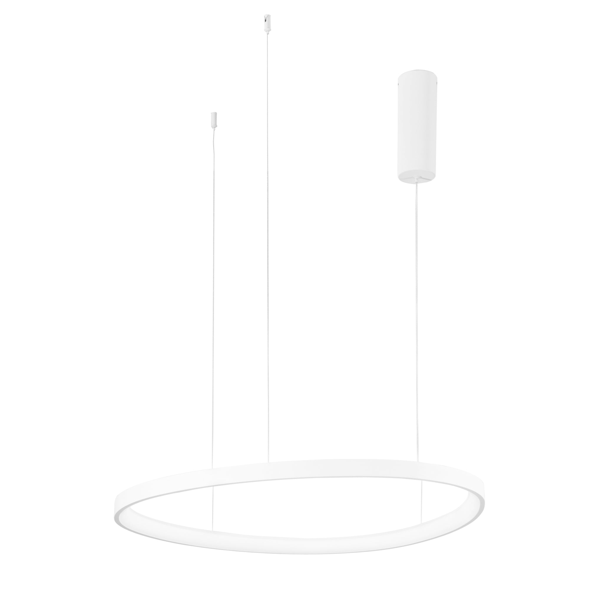 LED KLAPTON pendant in white aluminium Ø85 cm, CCT - Luce Ambiente e Design