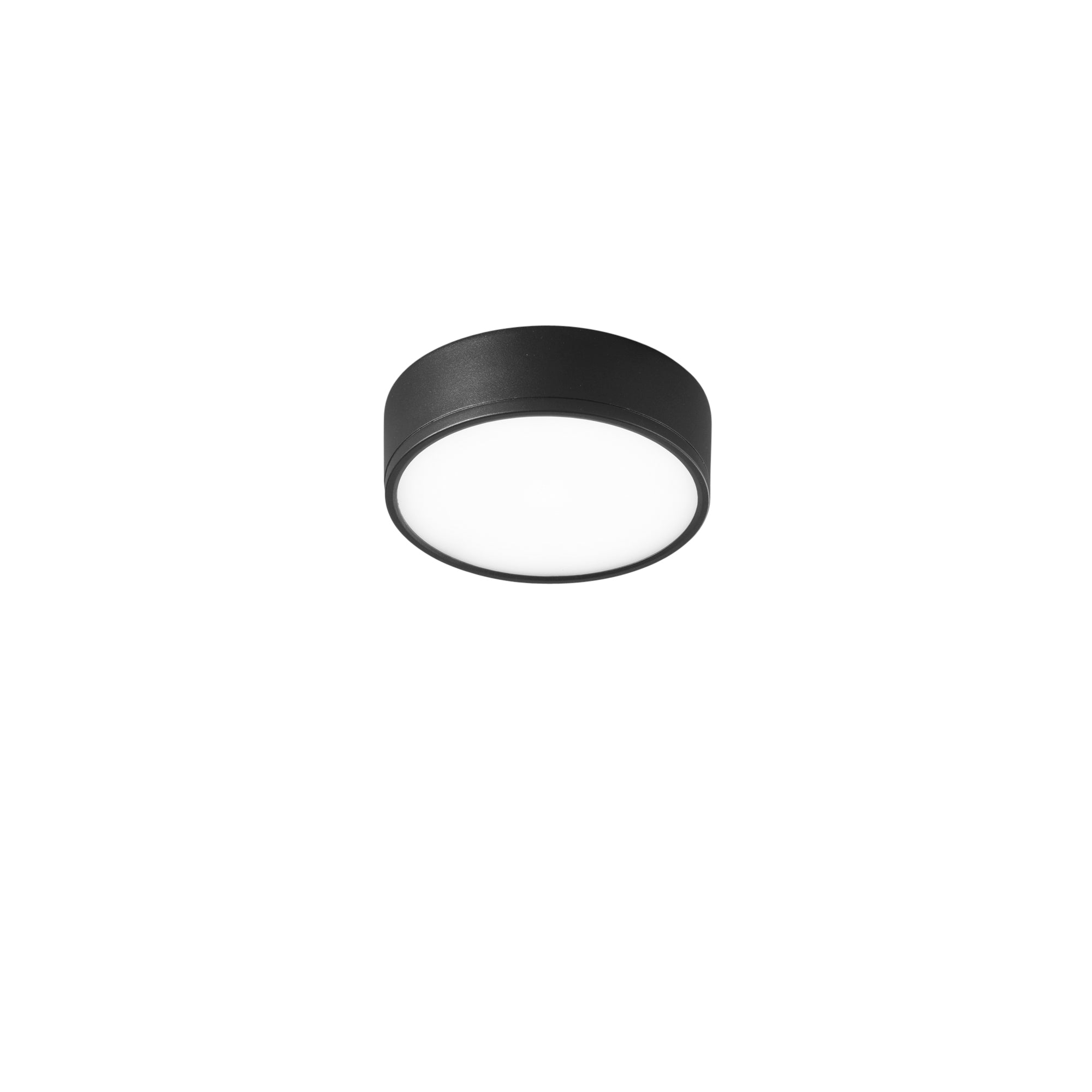 KLIO round black LED ceiling light 22W 4000K, Ø 17 cm - Intec