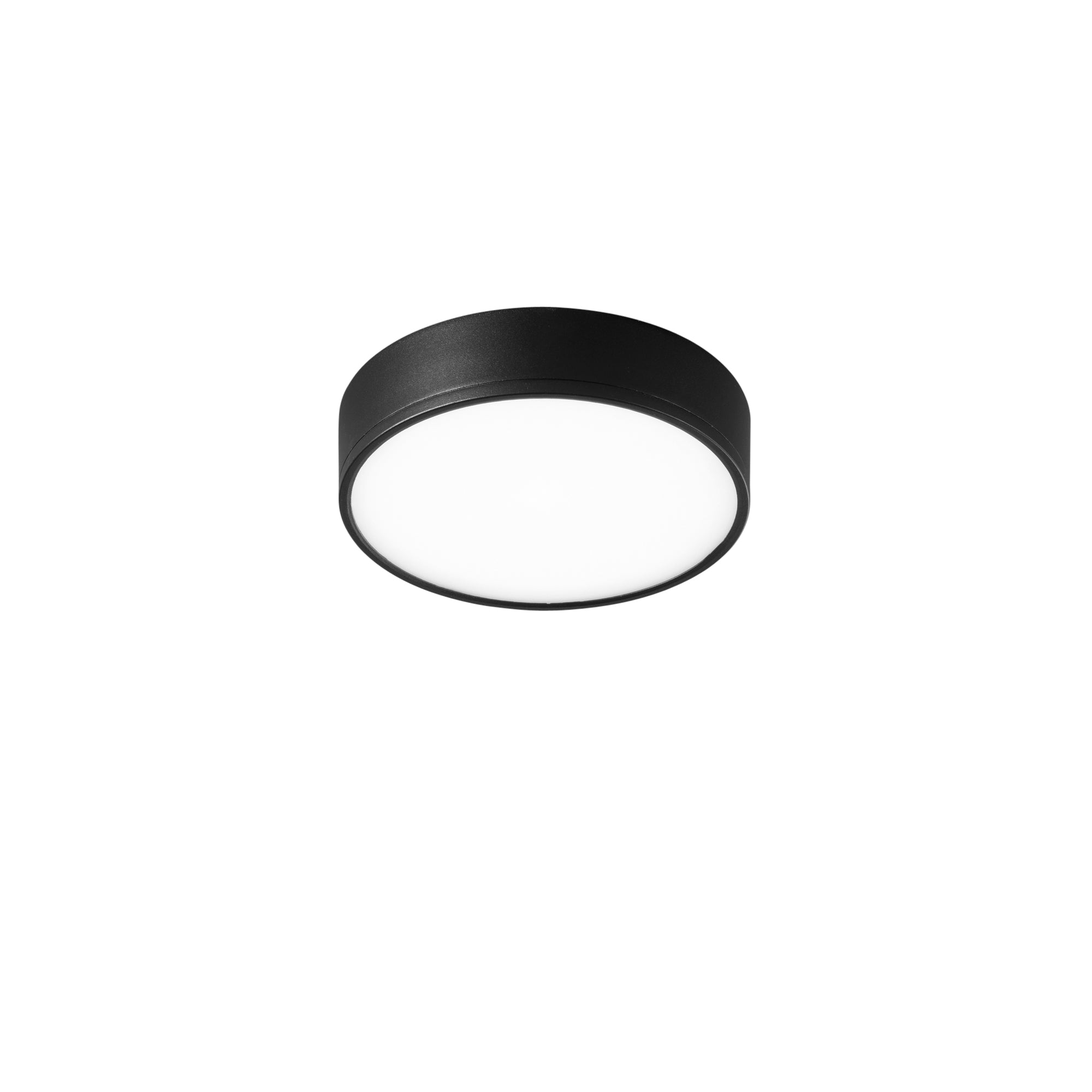 KLIO round black LED ceiling light 36W 4000K, Ø 21 cm - Intec