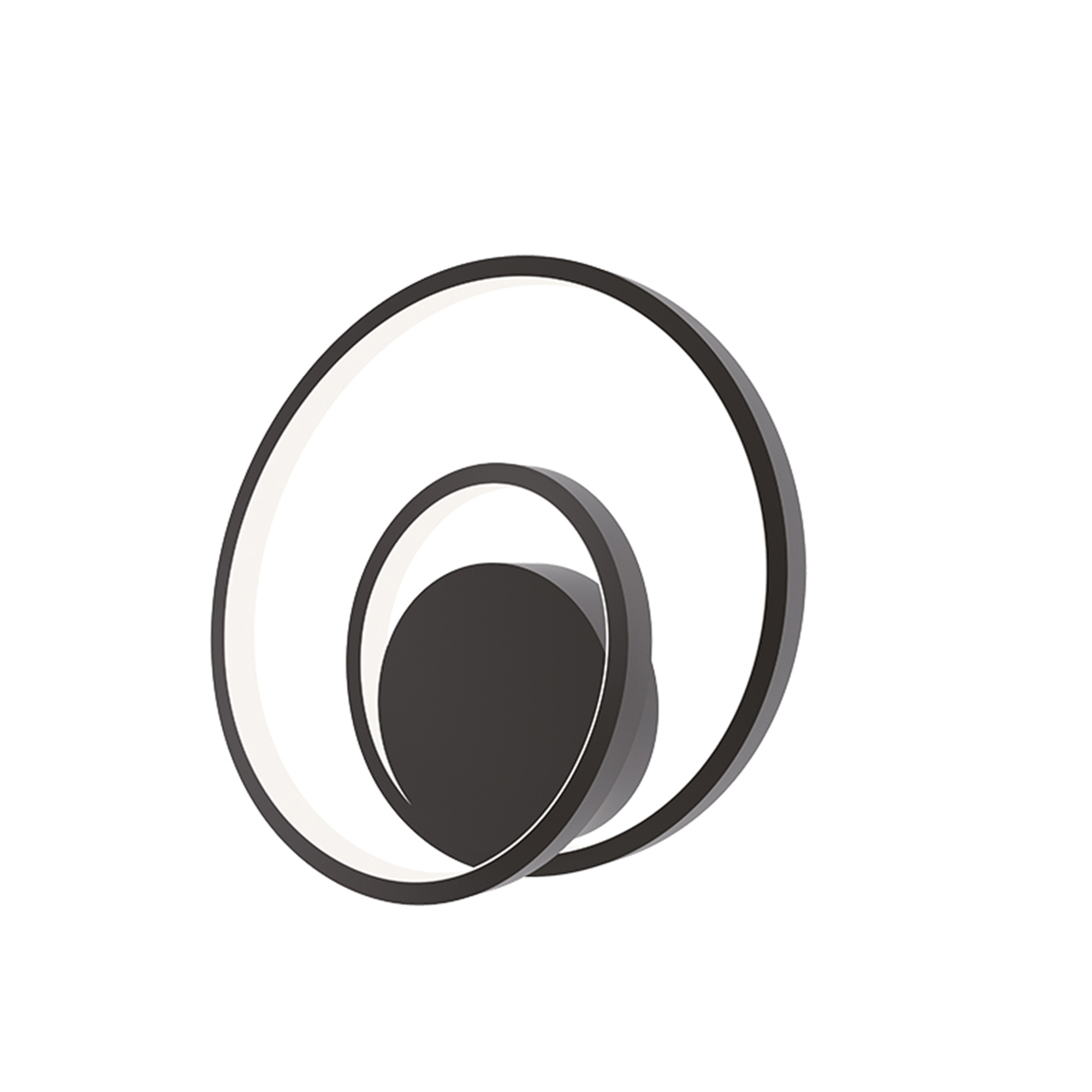 LED LIEVE wall light in black aluminium, CCT - Luce Ambiente e Design