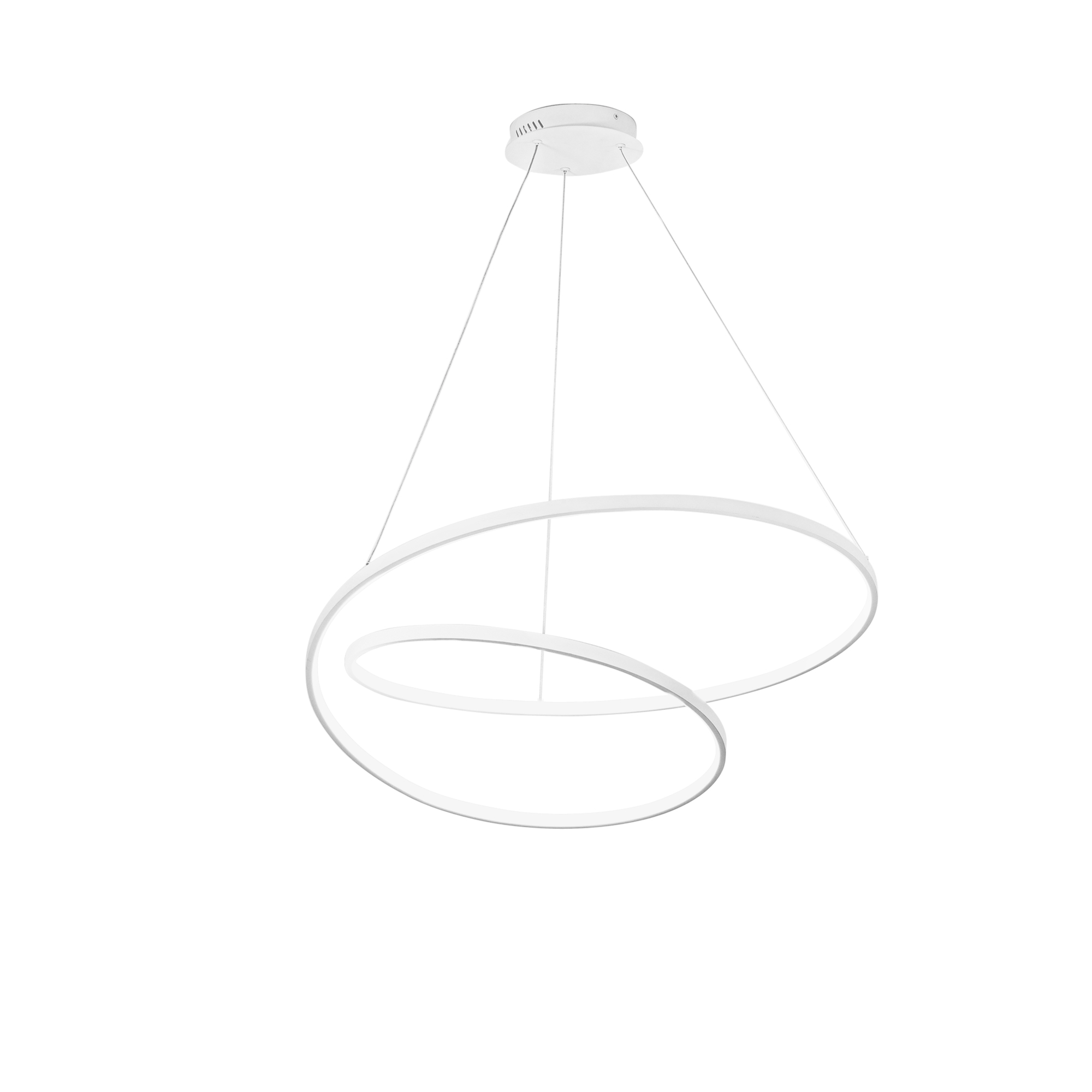 LED LIEVE pendant in white aluminium Ø80 cm, CCT - Luce Ambiente e Design