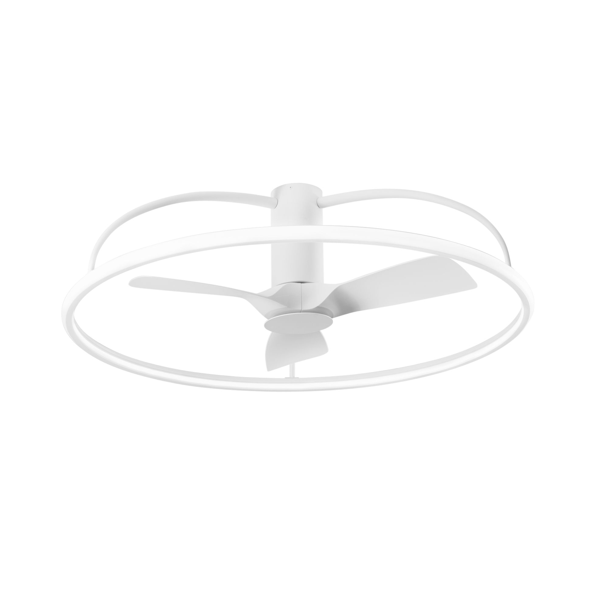 MAGNUS LED ceiling light with summer/winter fan with dimmer and CCT - White - Intec