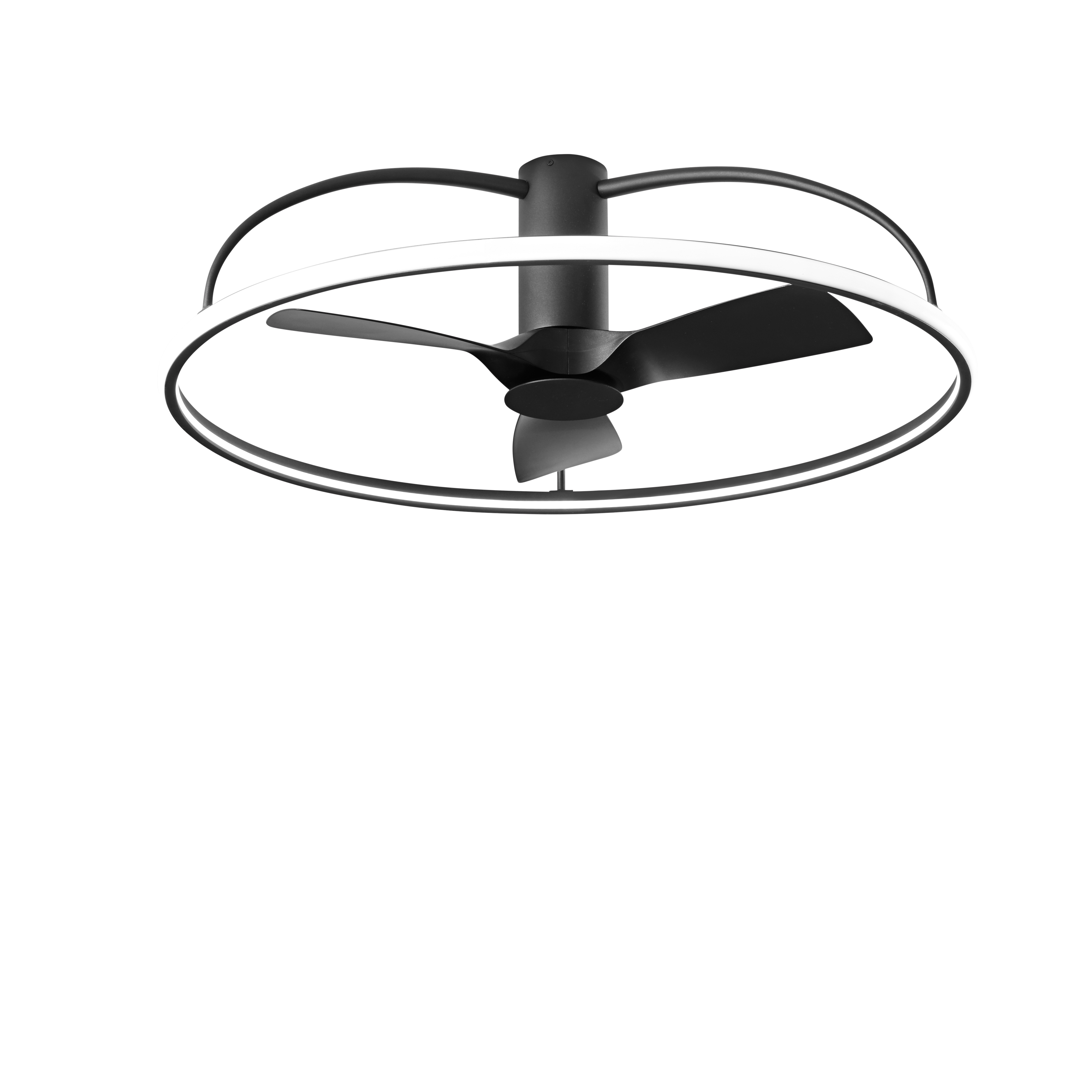 MAGNUS LED ceiling light with summer/winter fan with dimmer and CCT - White - Intec