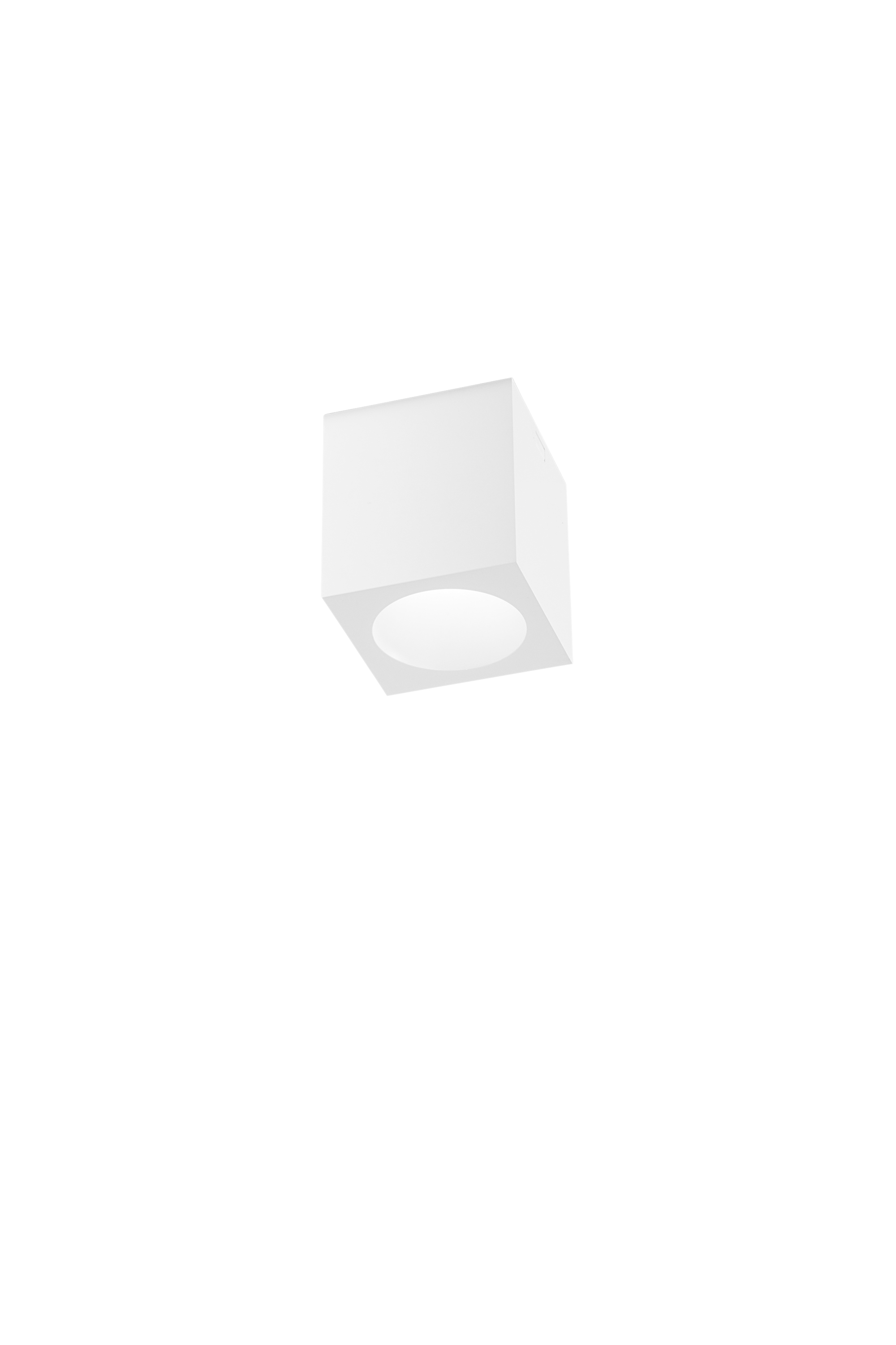 MANOR square ceiling light in aluminum and PC with CCT - White - INTEC