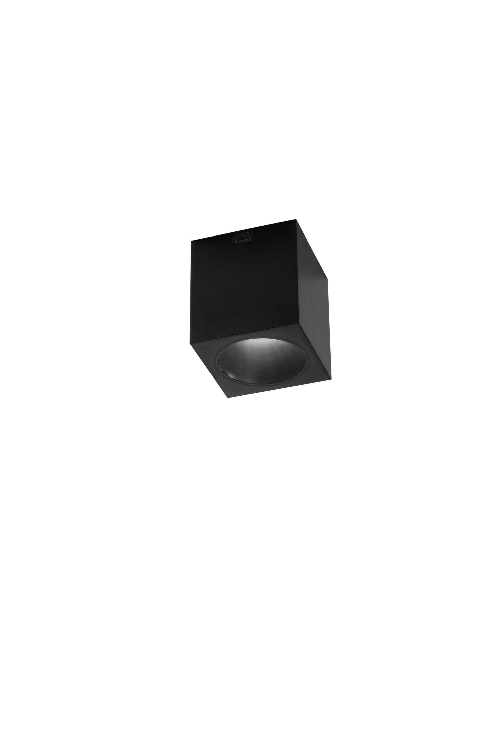 MANOR square ceiling light in aluminum and PC with CCT - Black - INTEC