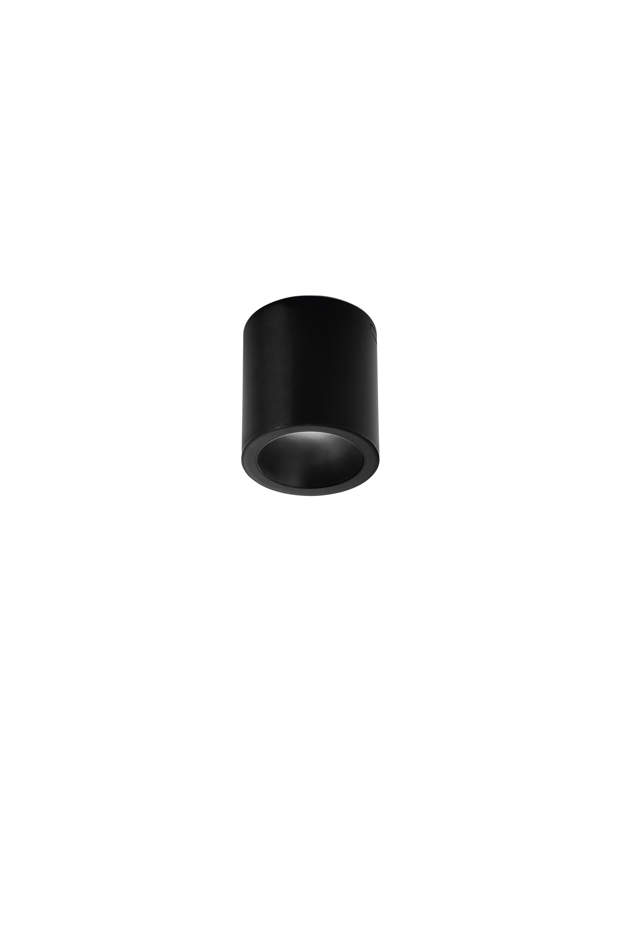 MANOR round ceiling light in aluminum and PC with CCT - Black - INTEC