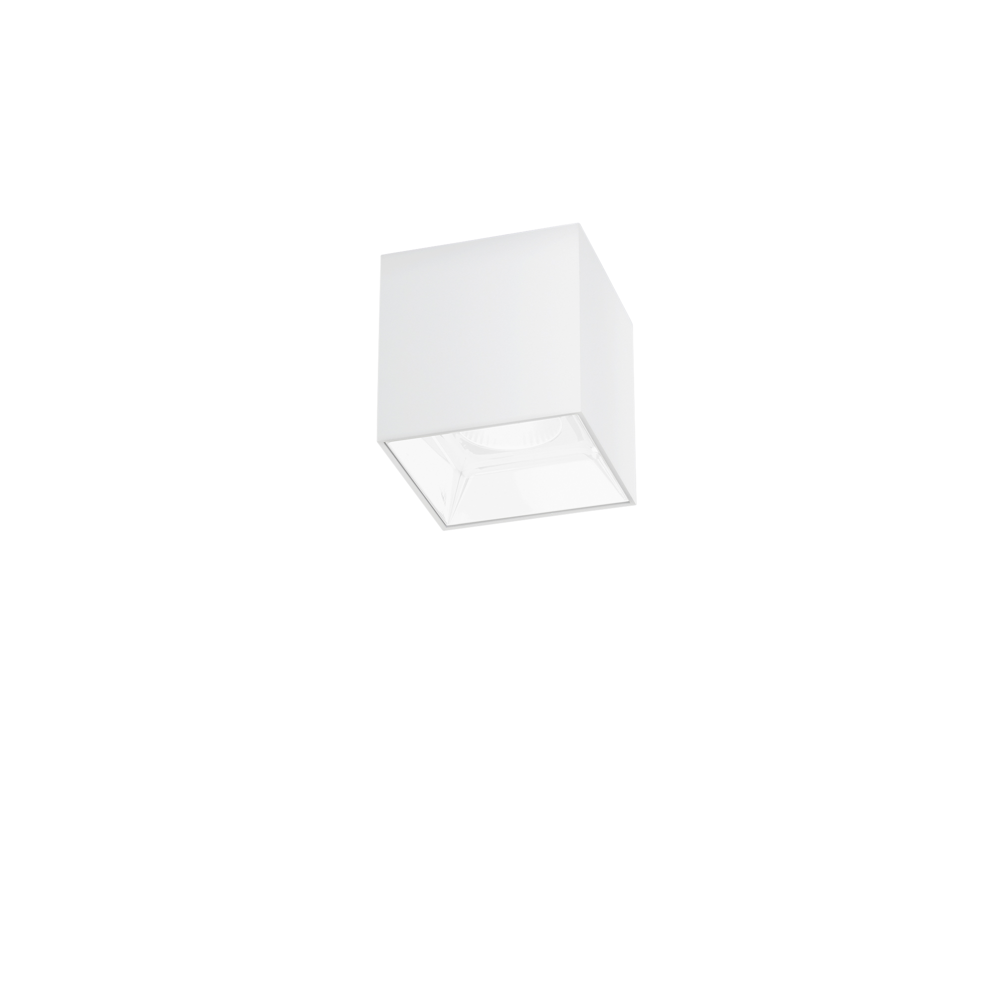 MIG square LED ceiling light in anti-glare aluminum with CCT - White - Intec