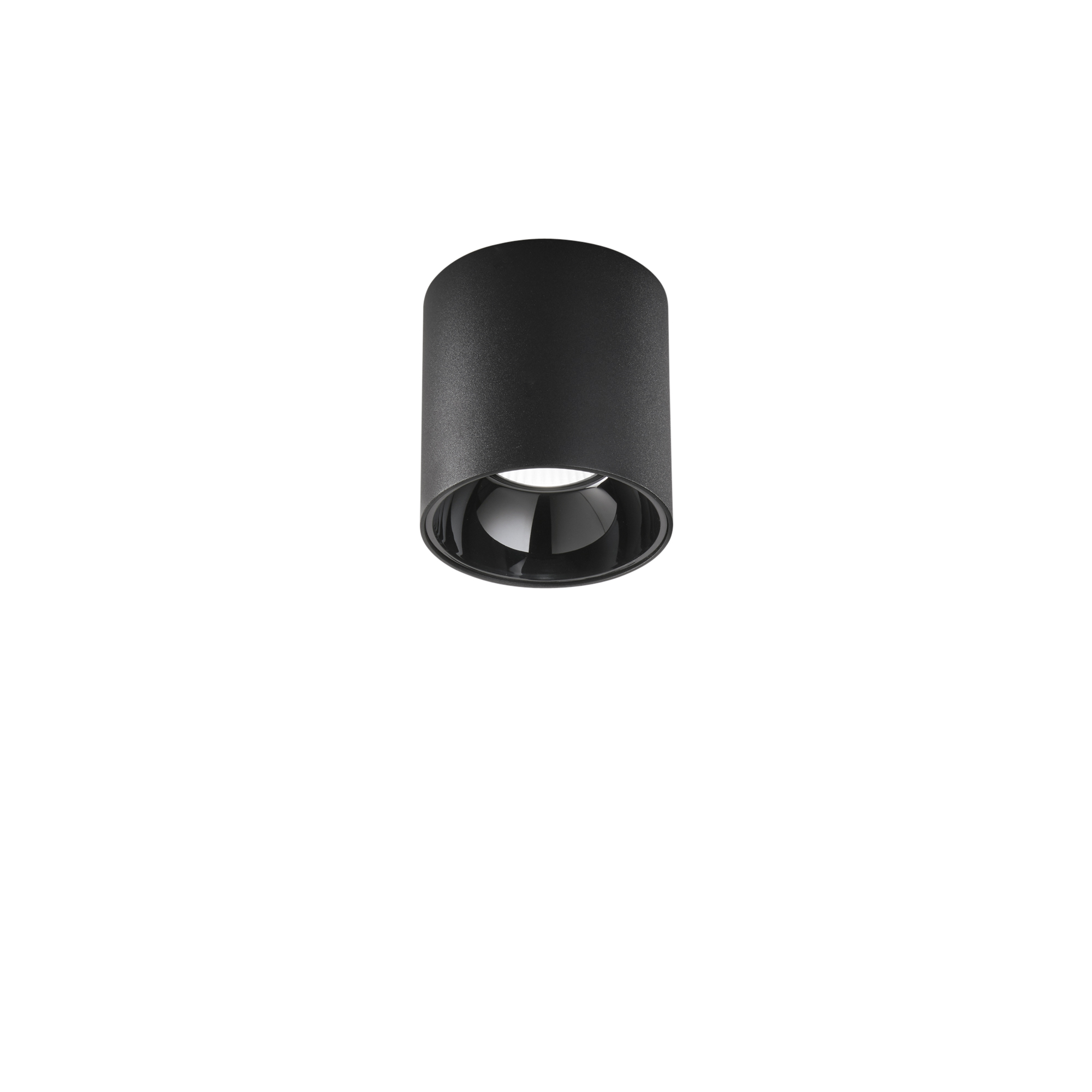 MIG round LED ceiling light in anti-glare aluminum with CCT - Black - Intec