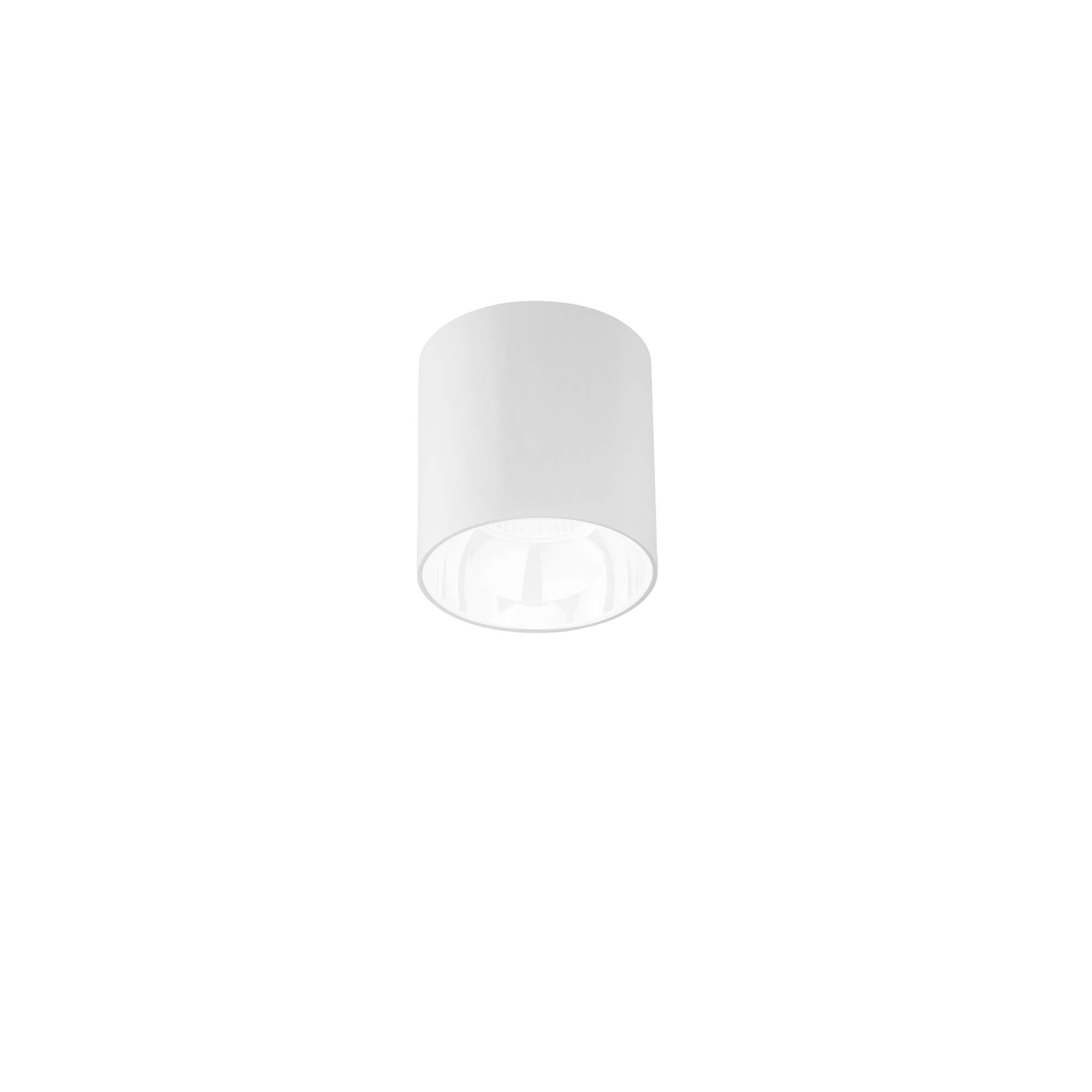 MIG round LED ceiling light in anti-glare aluminum with CCT - White - Intec