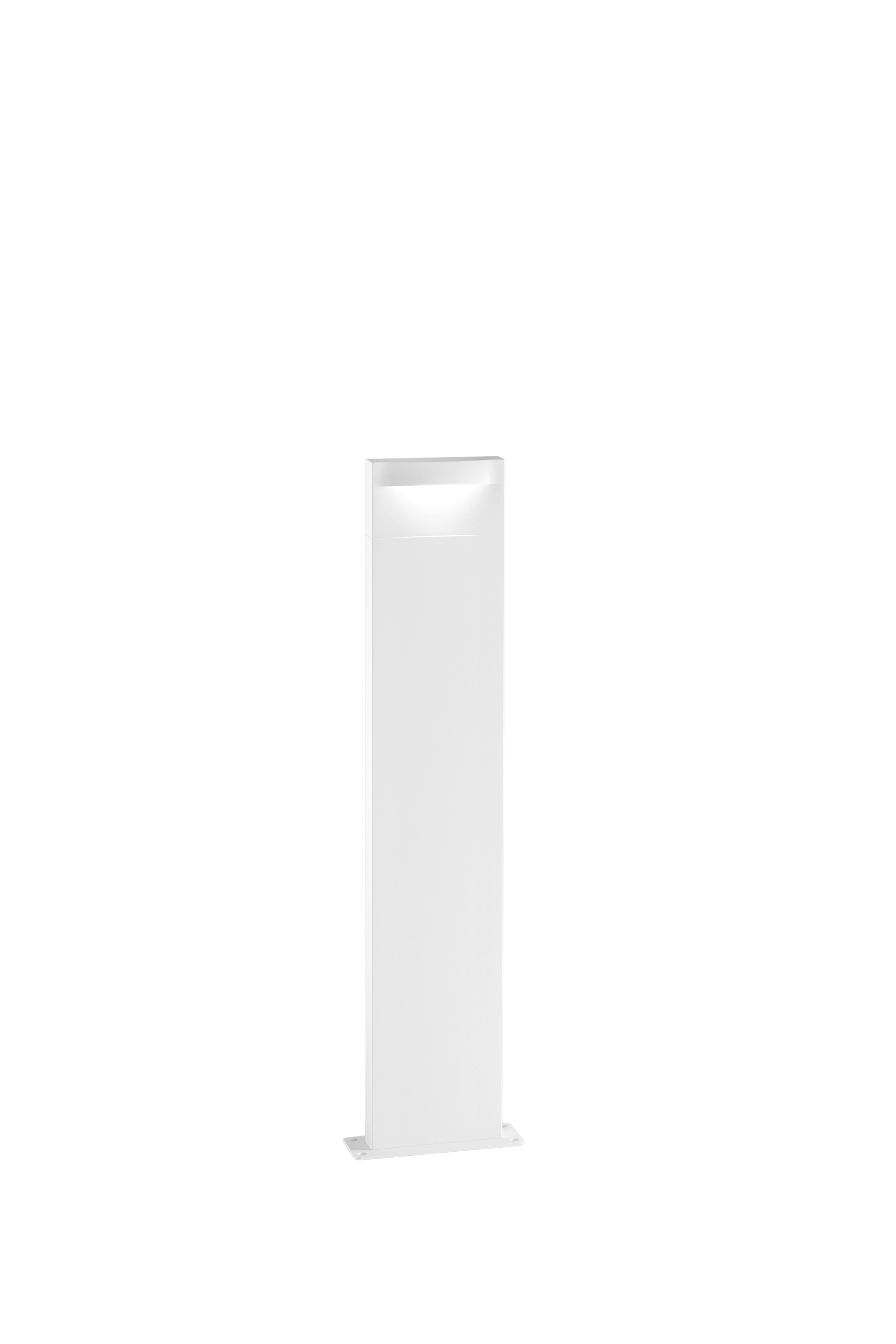 MOBULA LED outdoor bollard in white aluminum 70 cm - Intec