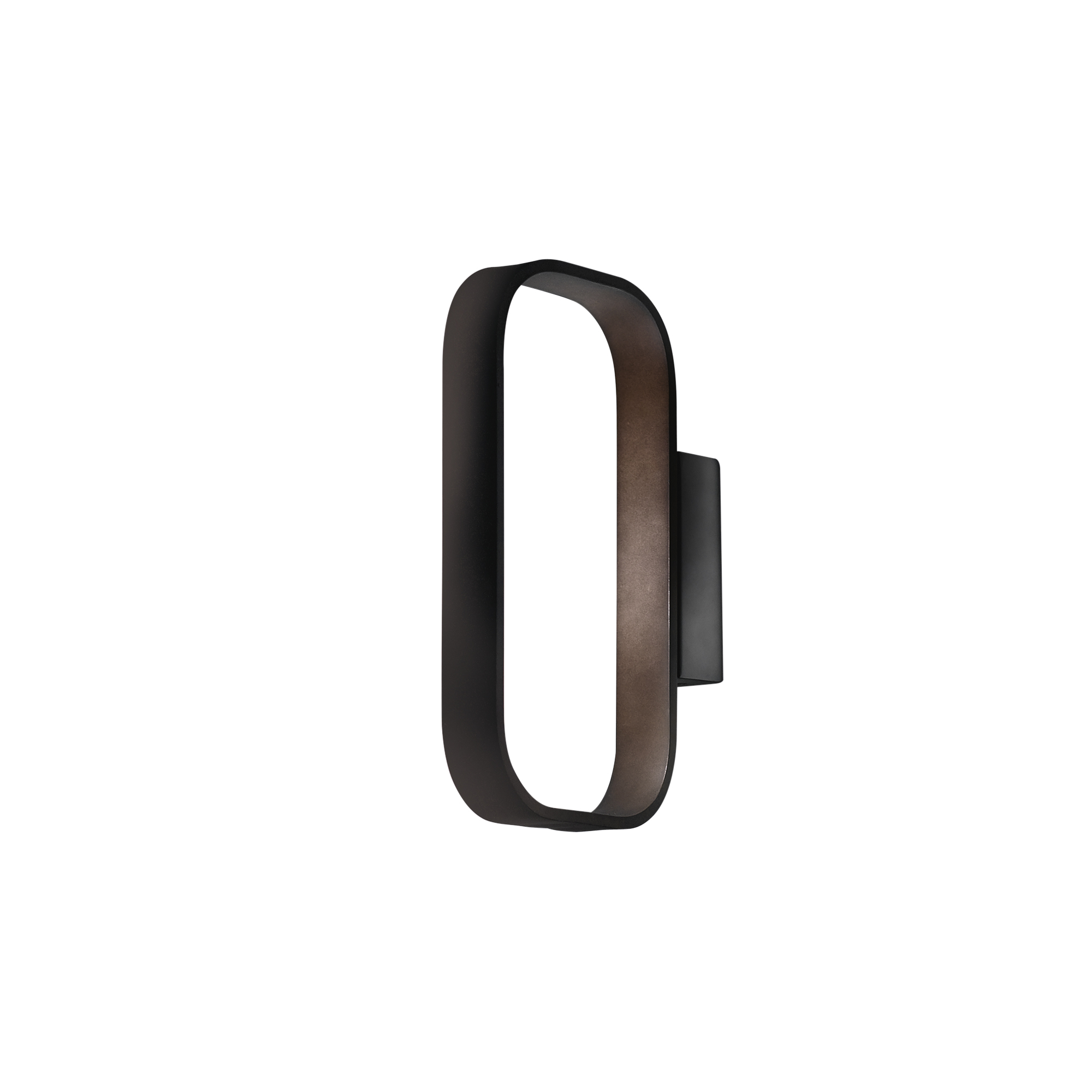 LED MOKA wall light in brown aluminium 3000K (warm light) - Luce Ambiente e Design