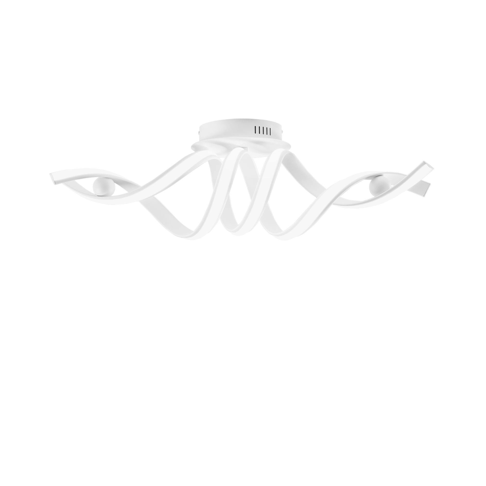 MYSTRAL LED ceiling light in white aluminium with silicone diffuser, CCT - Luce Ambiente e Design