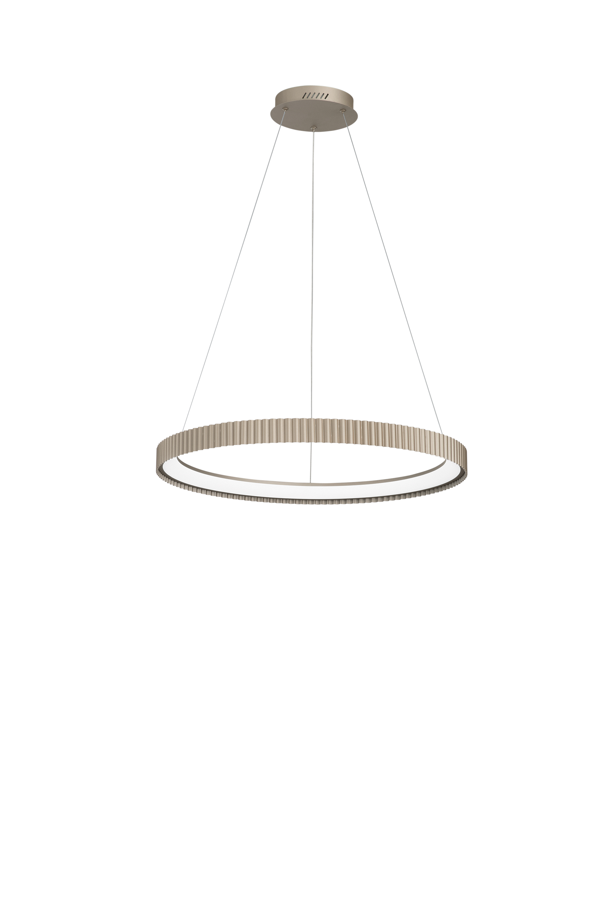 LED NIKE pendant in gold metal Ø68.5 cm, CCT - Luce Ambiente e Design