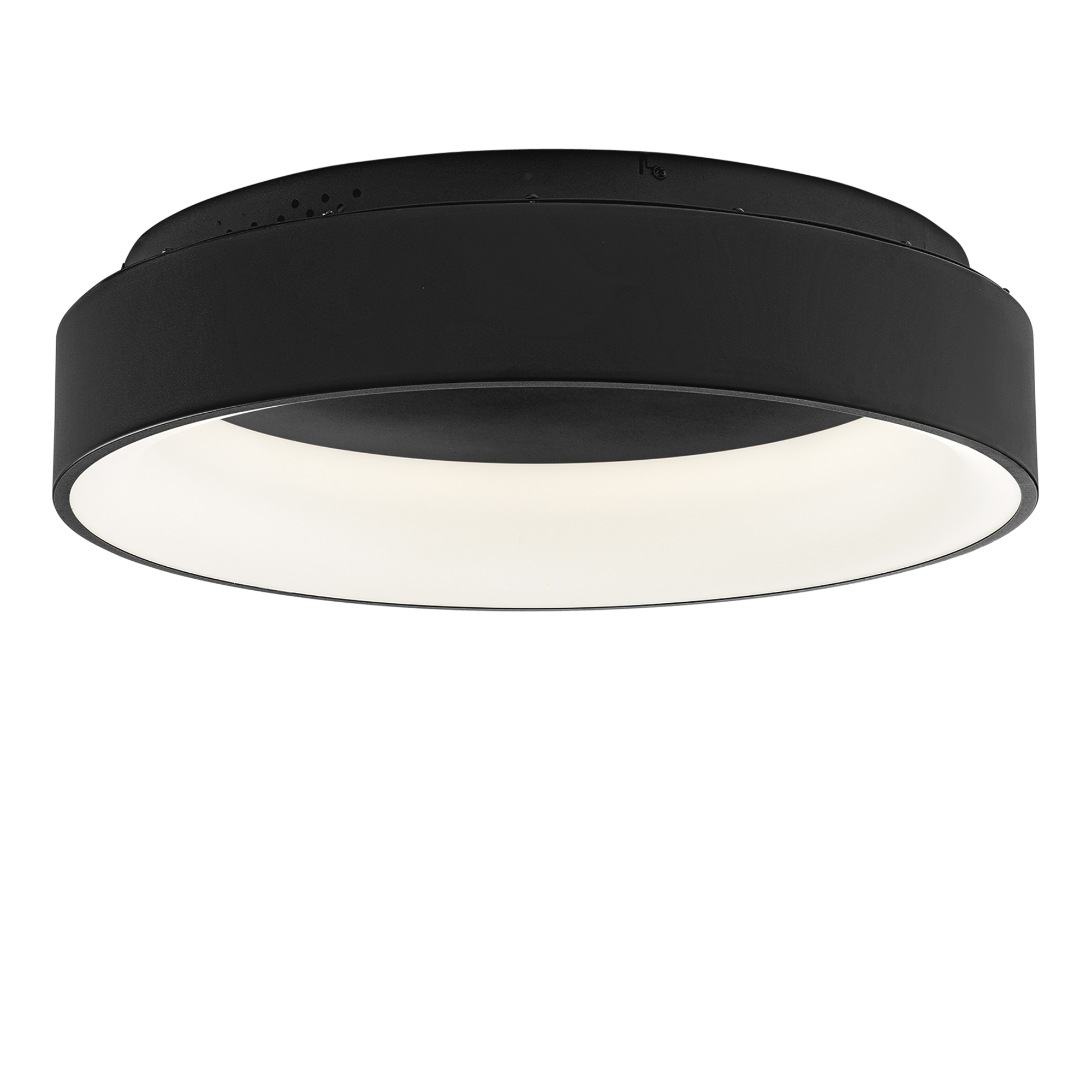 NOAH black LED ceiling light in aluminium, CCT Ø 60 cm - Luce Ambiente e Design