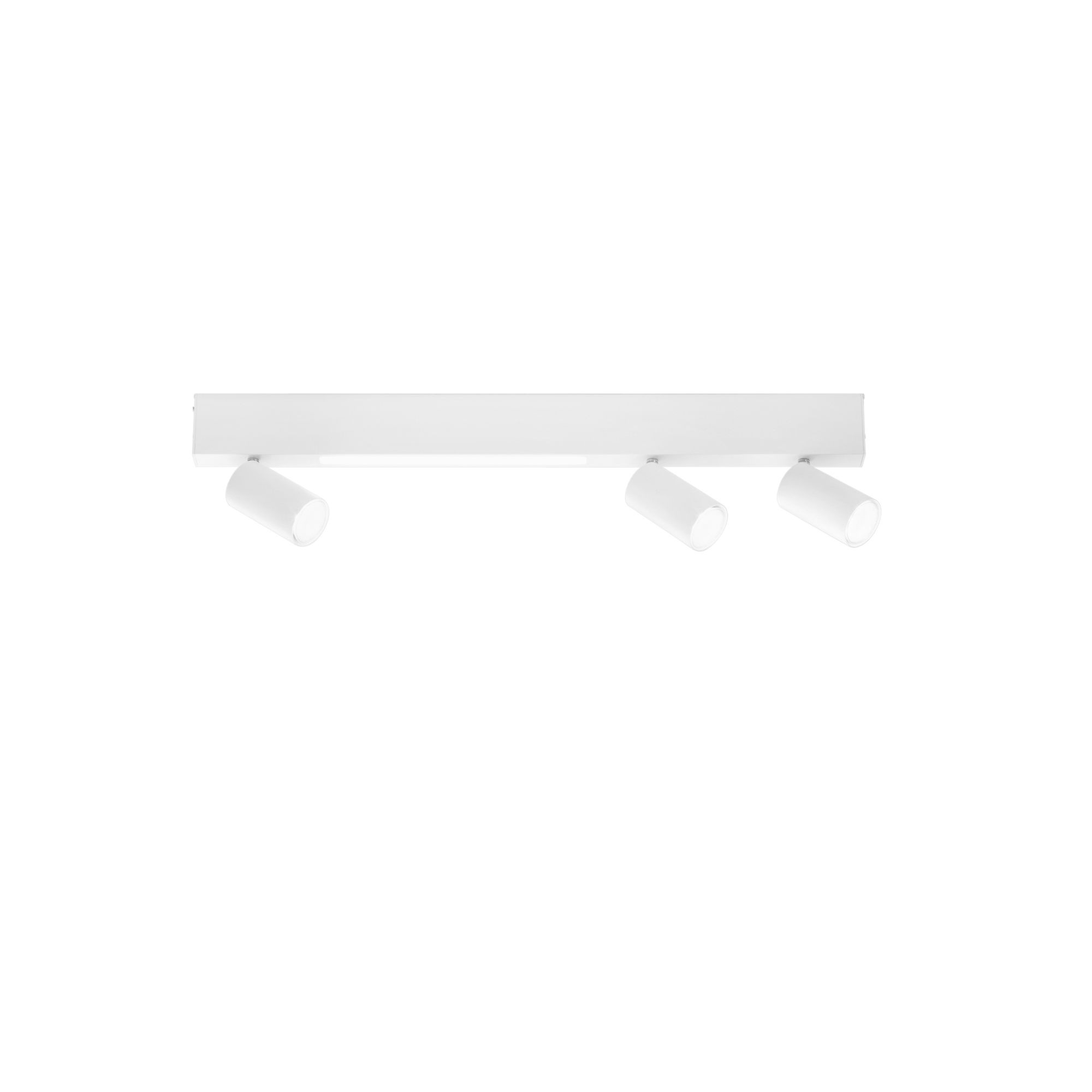 LED ORIENTED wall light in white metal with 3 spotlights and 1 LED strip, CCT, 70 cm - Luce Ambiente e Design