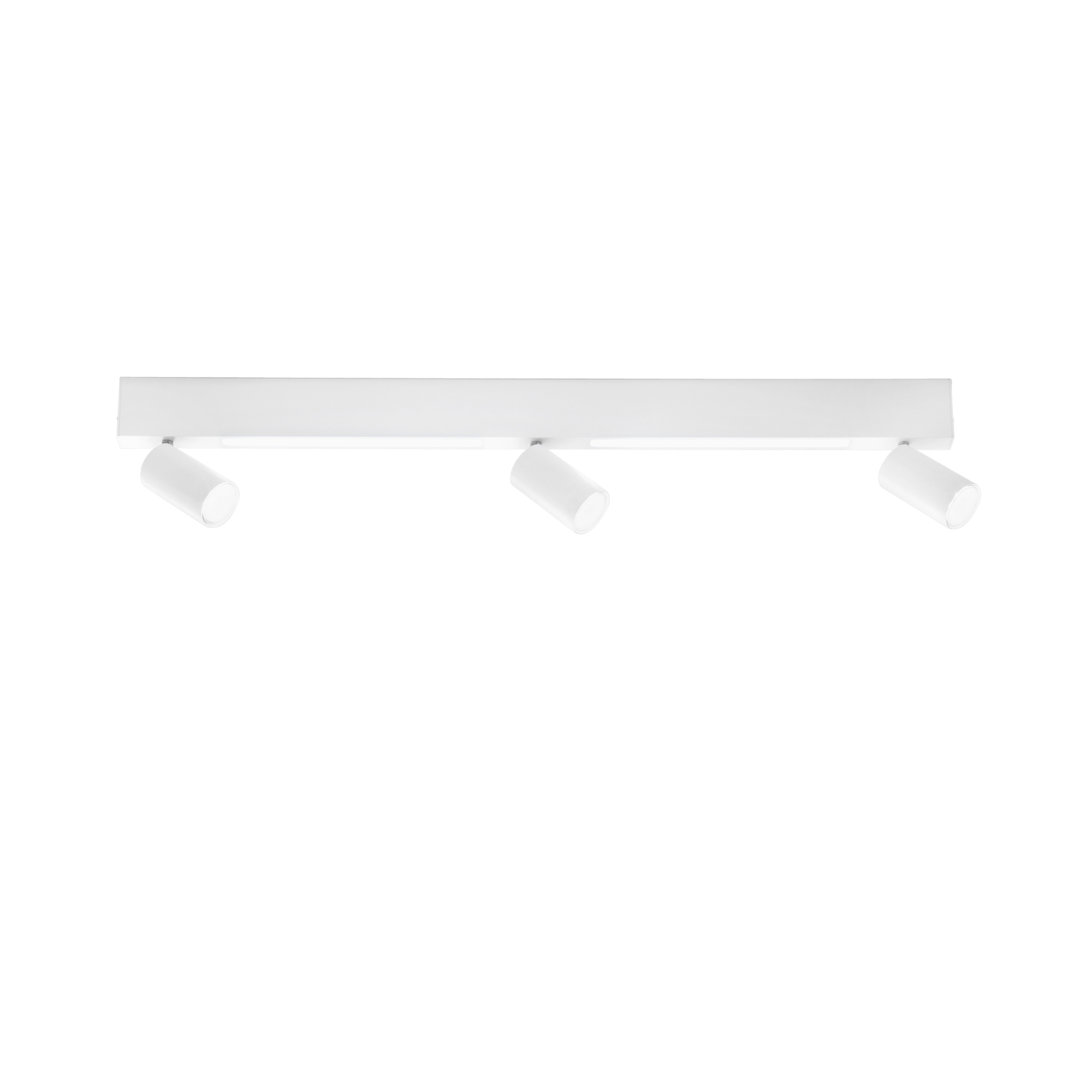 LED ORIENTED wall light in white metal with 3 spotlights and 2 LED strips, CCT, 90 cm - Luce Ambiente e Design