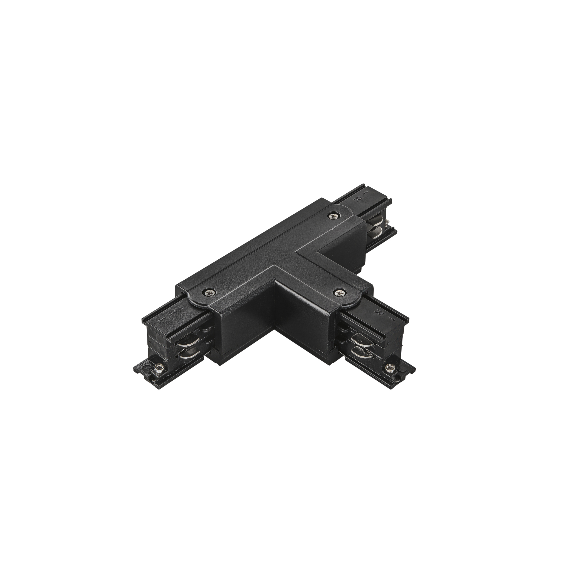 Left T connector for black 6-wire RAIL DALI track - Intec