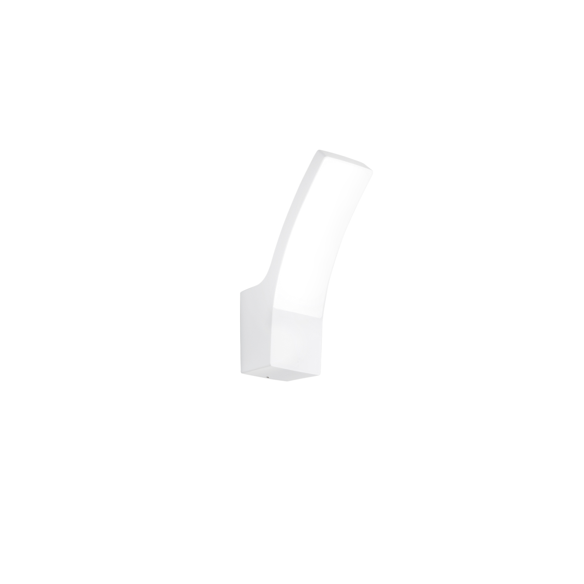 SAIL outdoor LED wall light in white aluminum, CCT - Intec