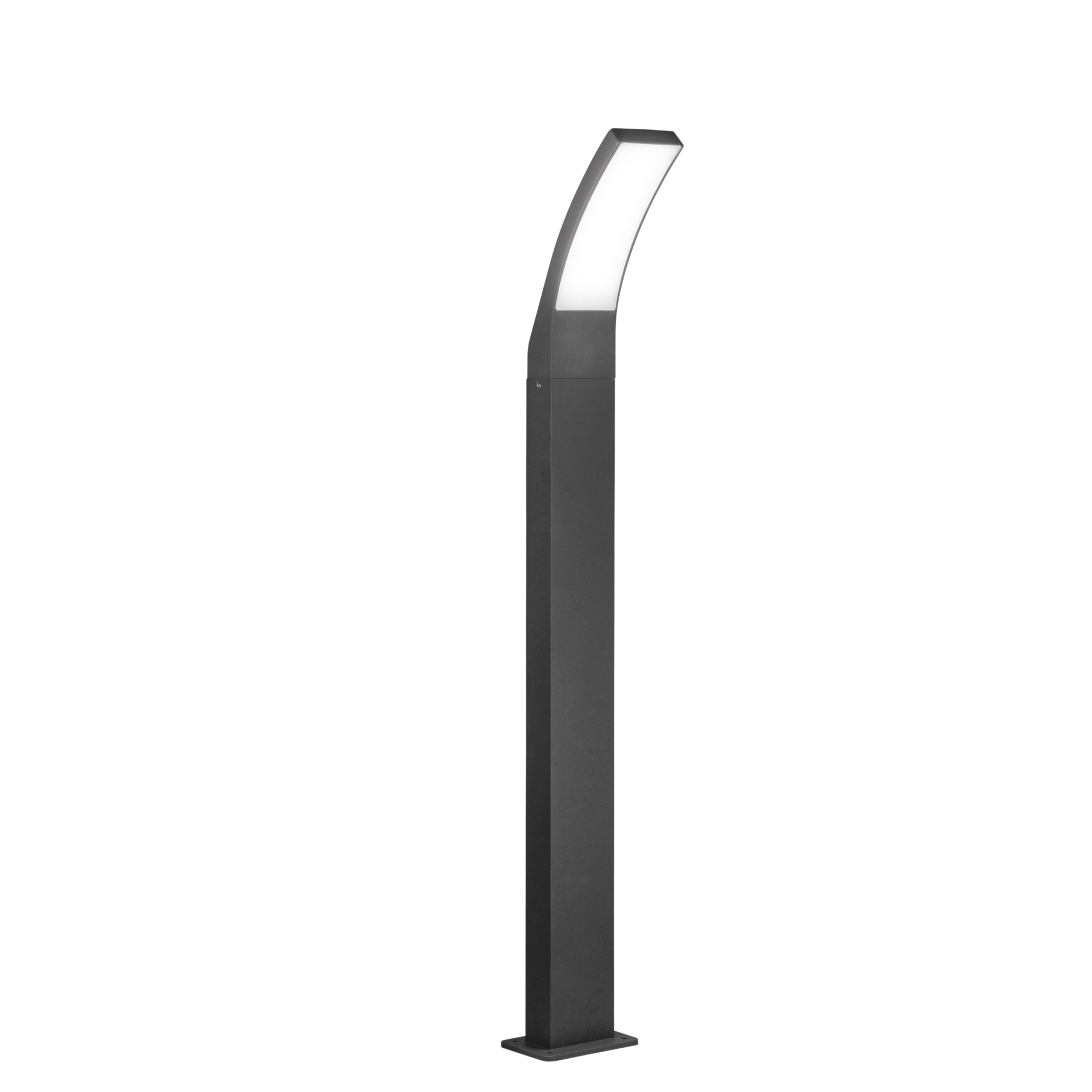 SAIL outdoor LED bollard in anthracite aluminum CCT h 90 cm - Intec