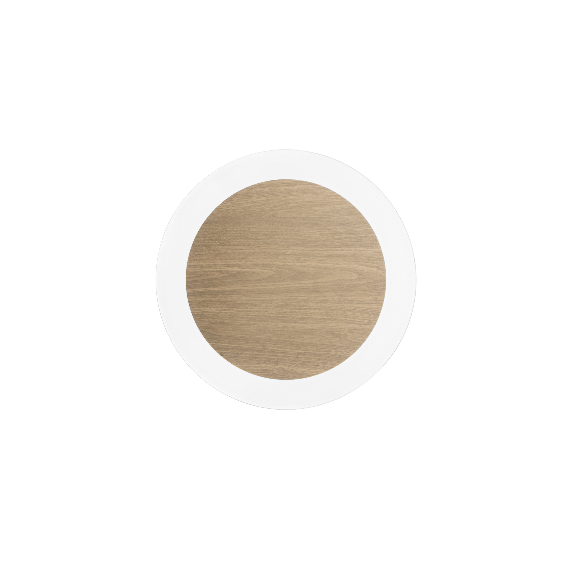 SAMSARA LED ceiling light in black metal with wood-effect center, CCT - Luce Ambiente e Design