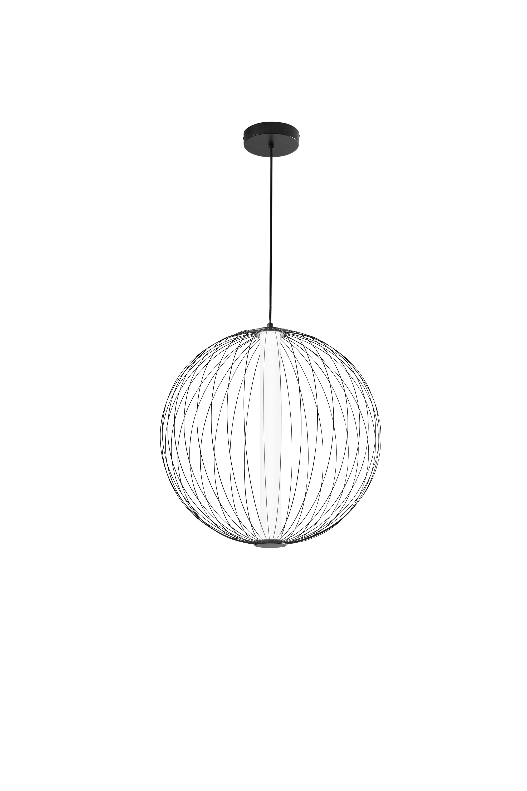 SEXTANT pendant in black manganese Ø50 cm CCT - Luce Ambiente e Design