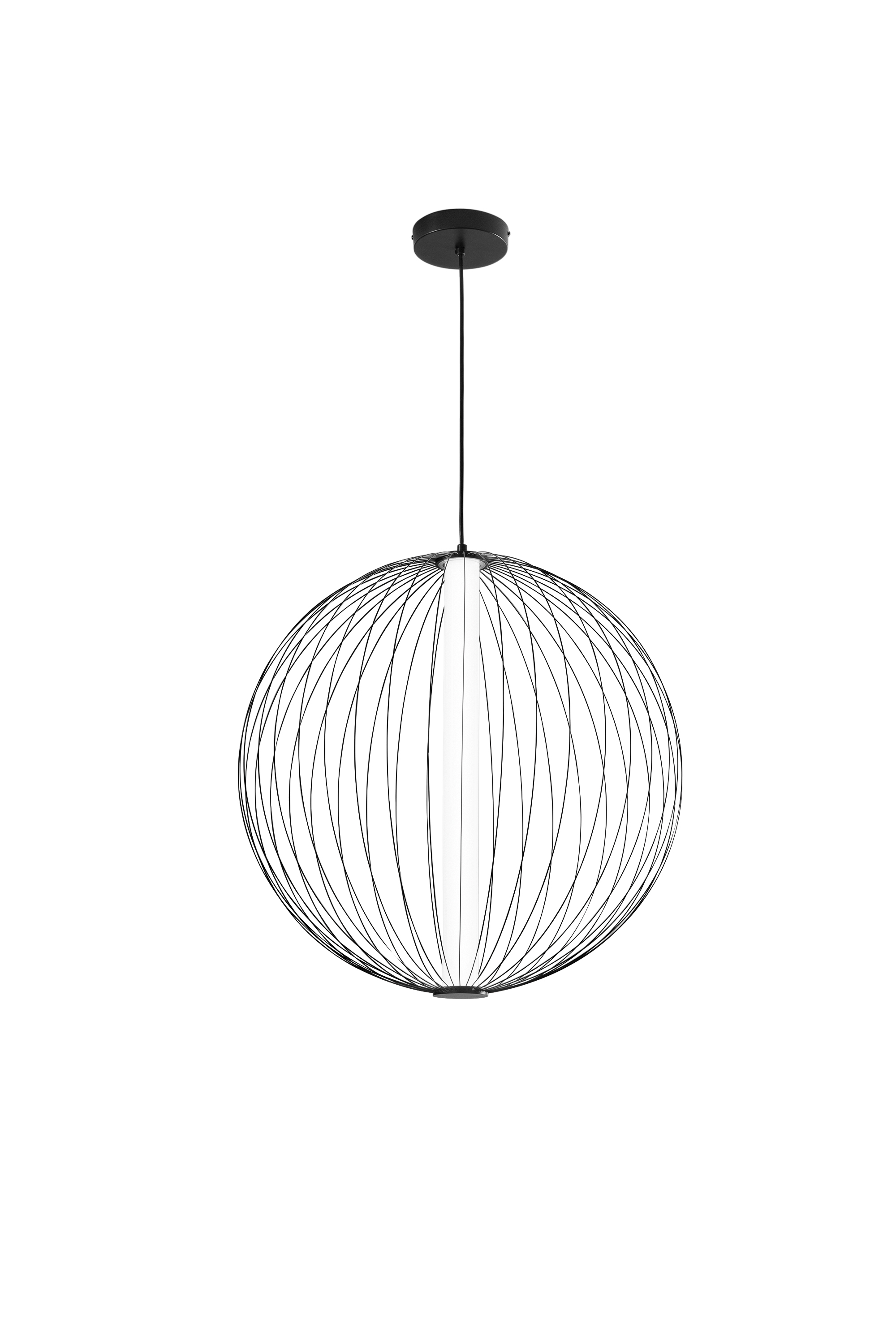 SEXTANT pendant in black manganese Ø60 cm CCT - Luce Ambiente e Design