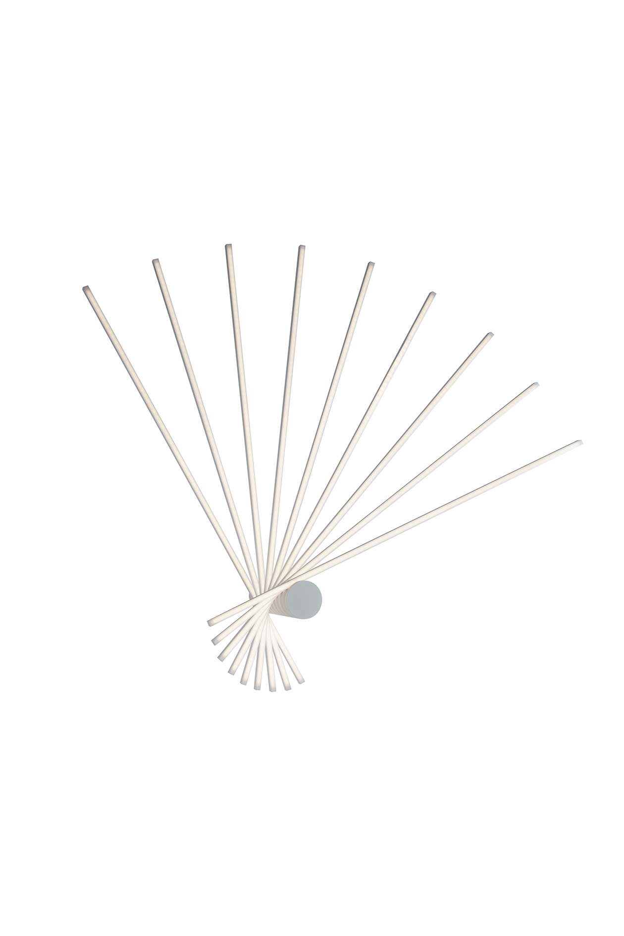 SHANGHAI LED ceiling light with 9 light points in white aluminium, 4000K (natural light) - Luce Ambiente e Design