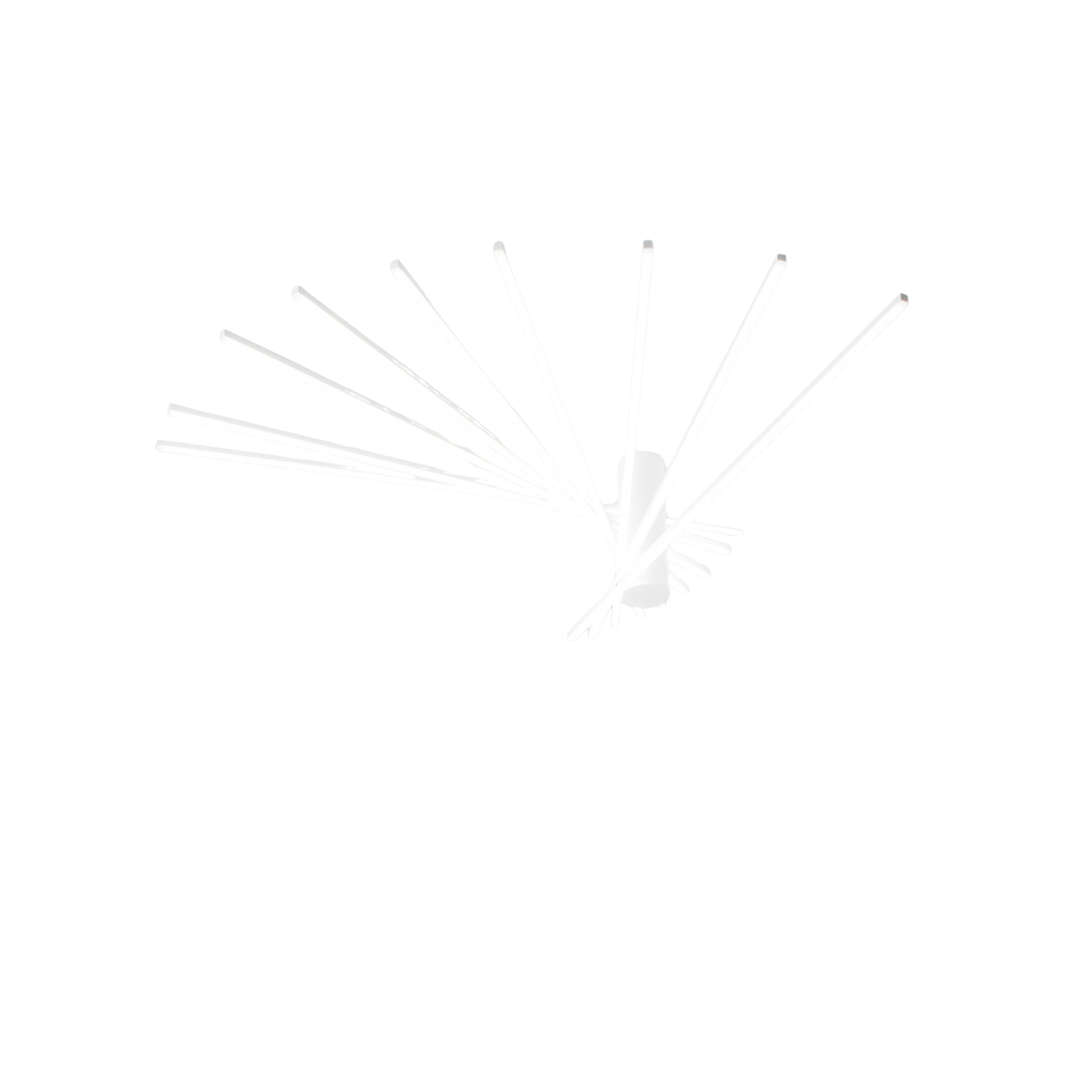 SHANGHAI LED ceiling light with 9 light points in white aluminium, 3000K (warm light) - Luce Ambiente e Design