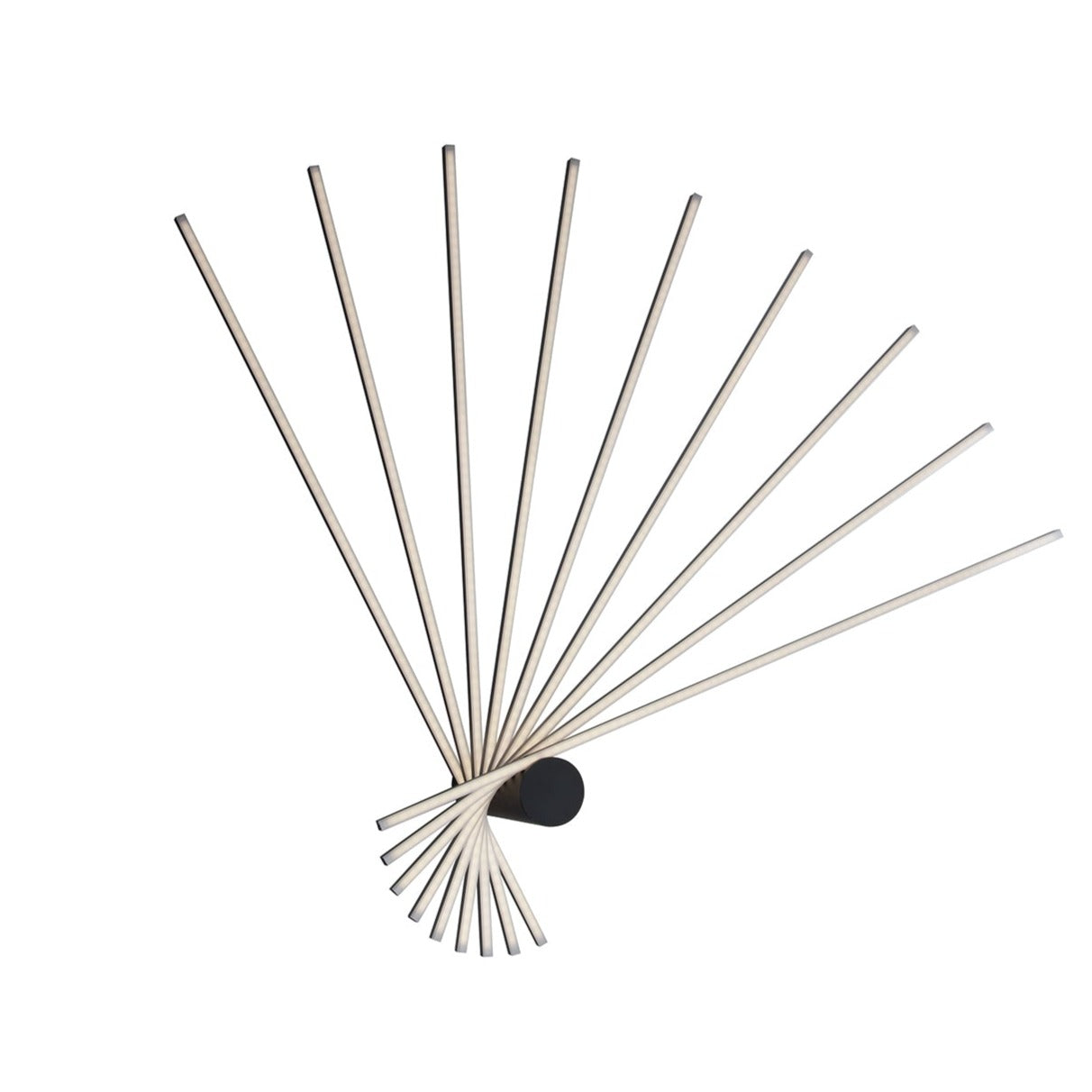 SHANGHAI LED ceiling light with 9 light points in black aluminium, 4000K (natural light) - Luce Ambiente e Design