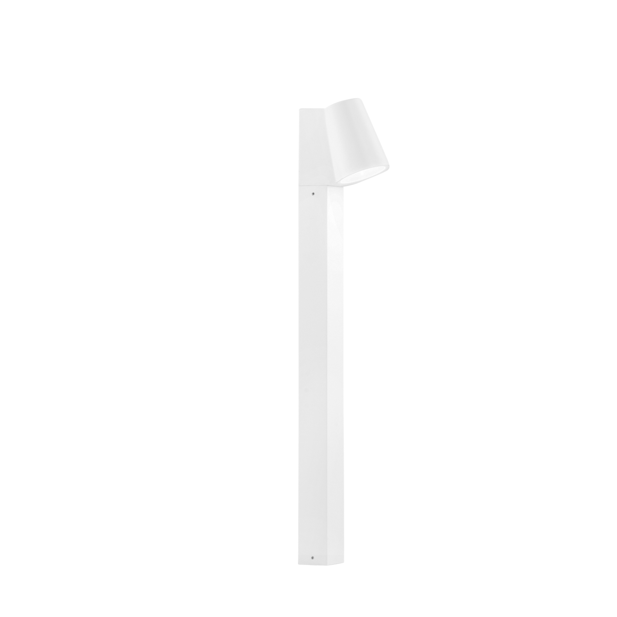 SINTESI outdoor LED bollard in white aluminum 4000K - Intec