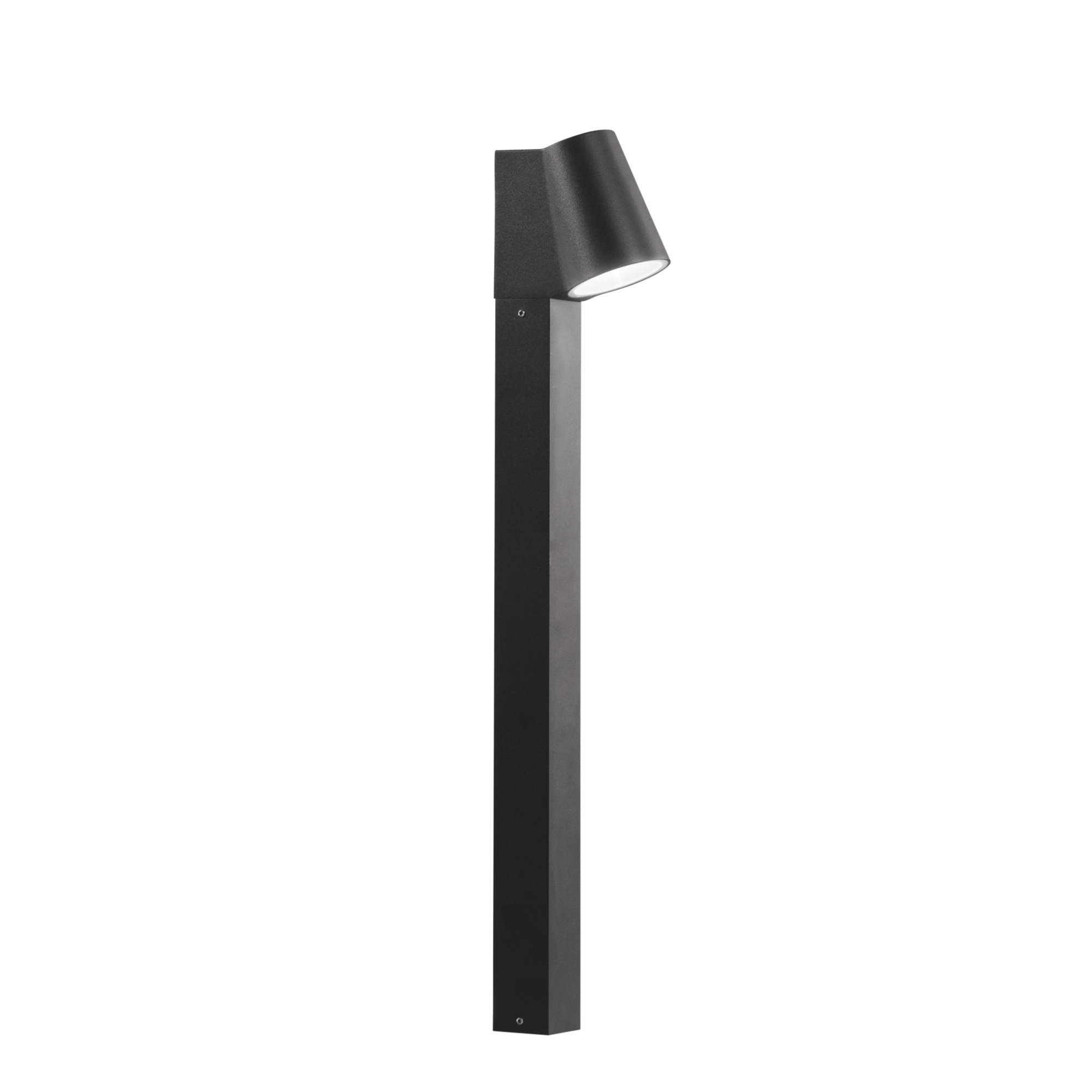 SINTESI outdoor LED bollard in black aluminum 4000K - Intec