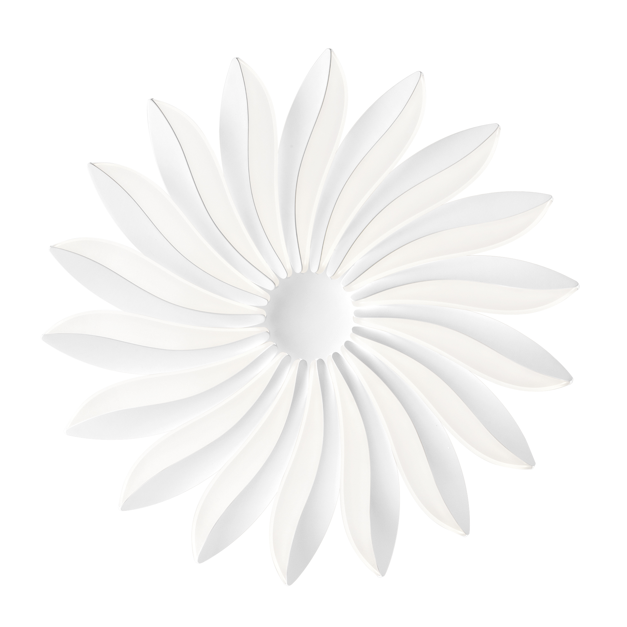 SUNRISE LED ceiling light in white aluminium with dimmer, 4000K (natural light), Ø 61.5 cm - Luce Ambiente e Design