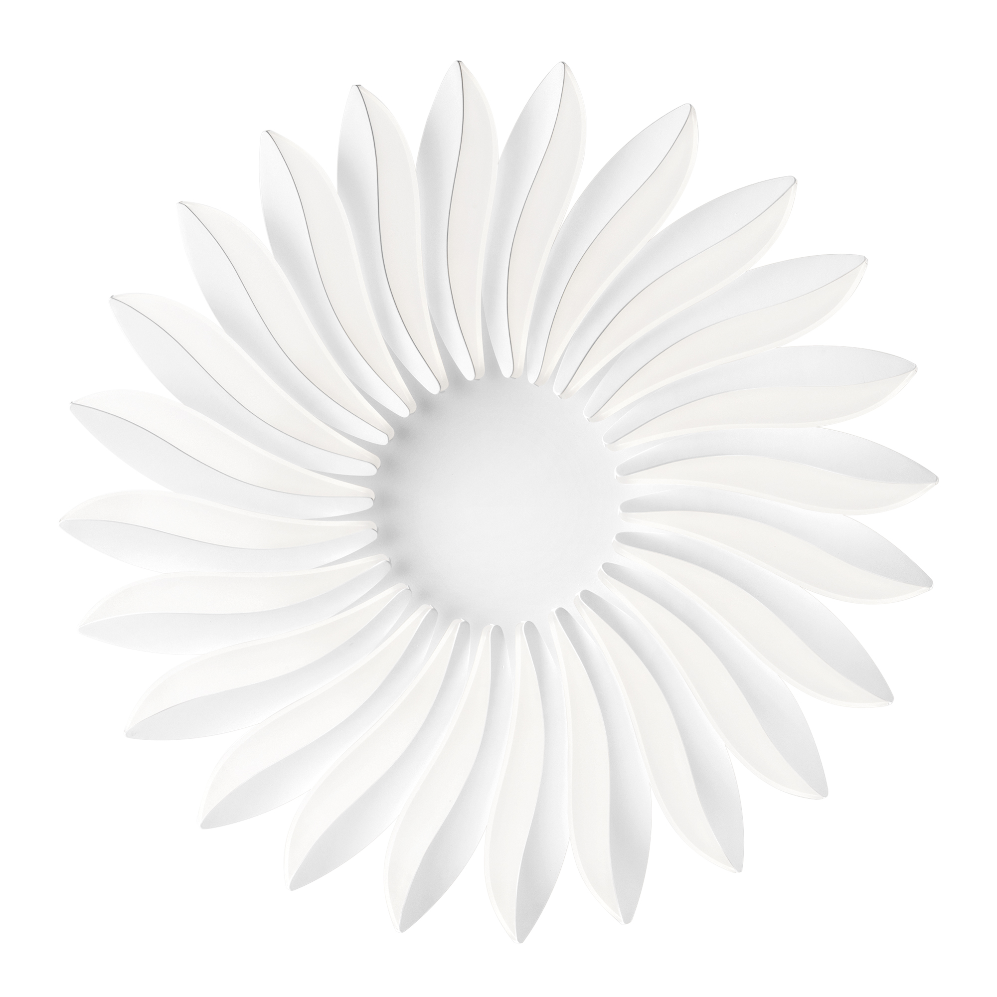 SUNRISE LED ceiling light in white aluminium with dimmer, 4000K (natural light), Ø 71.5 cm - Luce Ambiente e Design