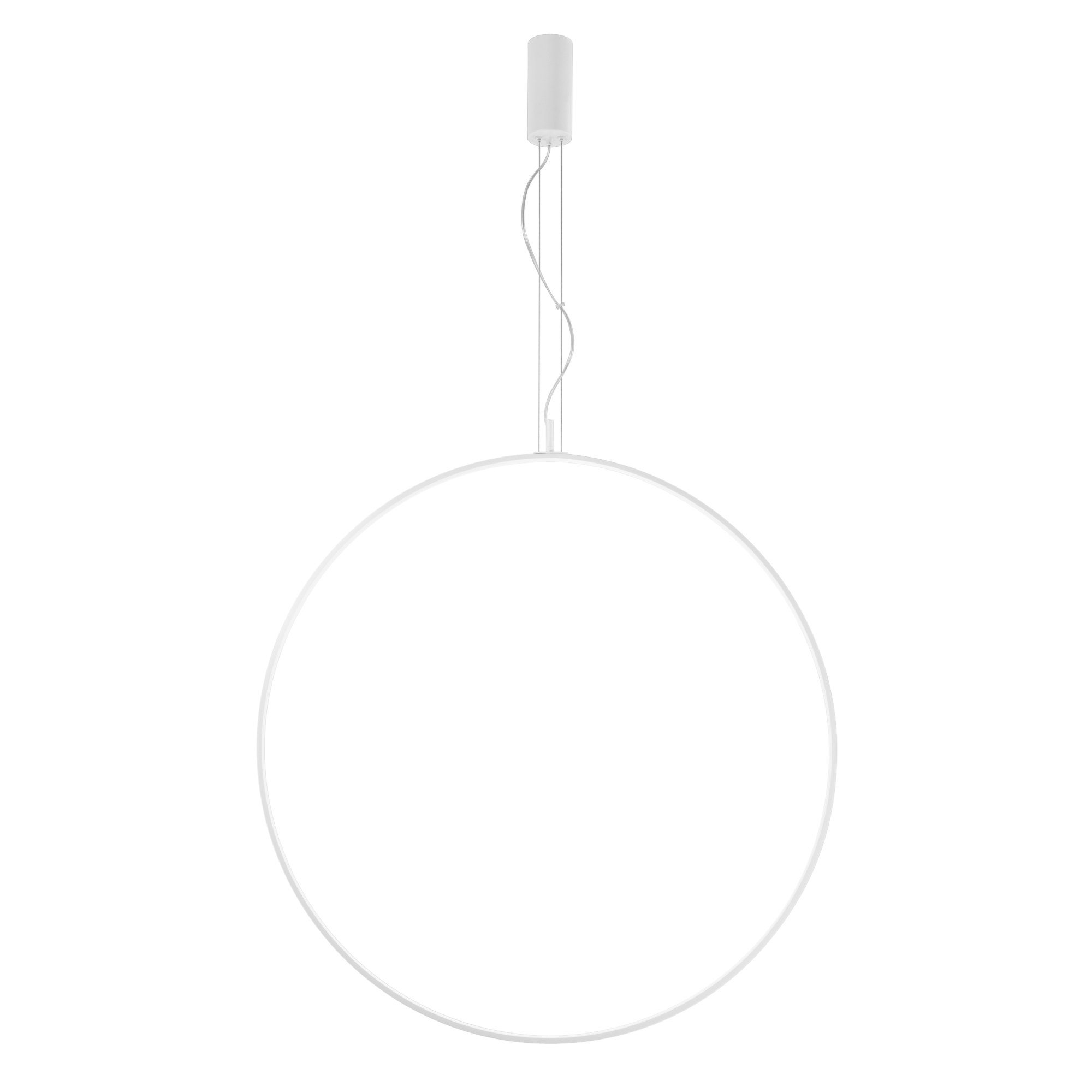 LED TOORX pendant in white aluminium Ø100 cm, CCT - Luce Ambiente e Design