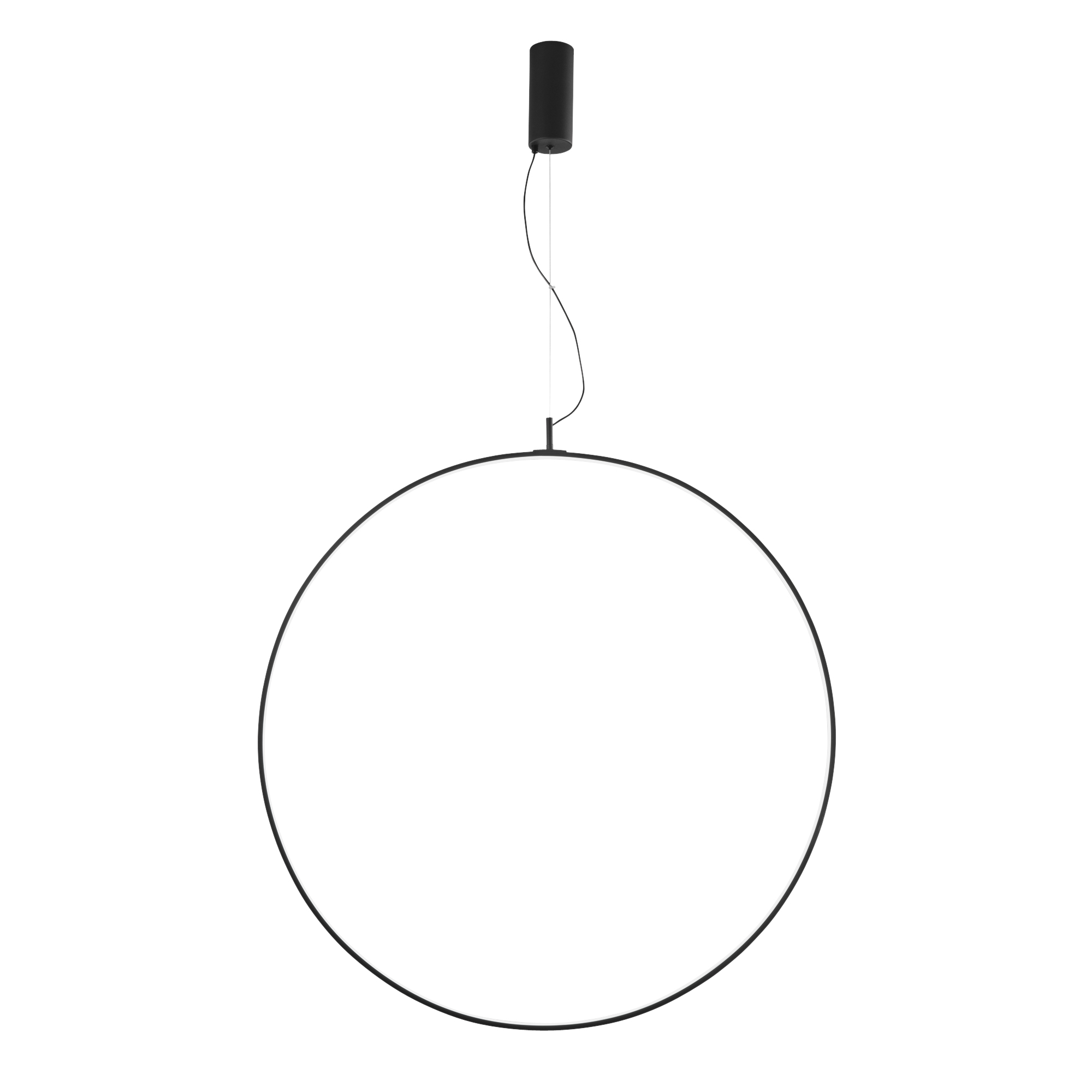 LED TOORX pendant in black aluminium Ø100 cm, CCT - Luce Ambiente e Design