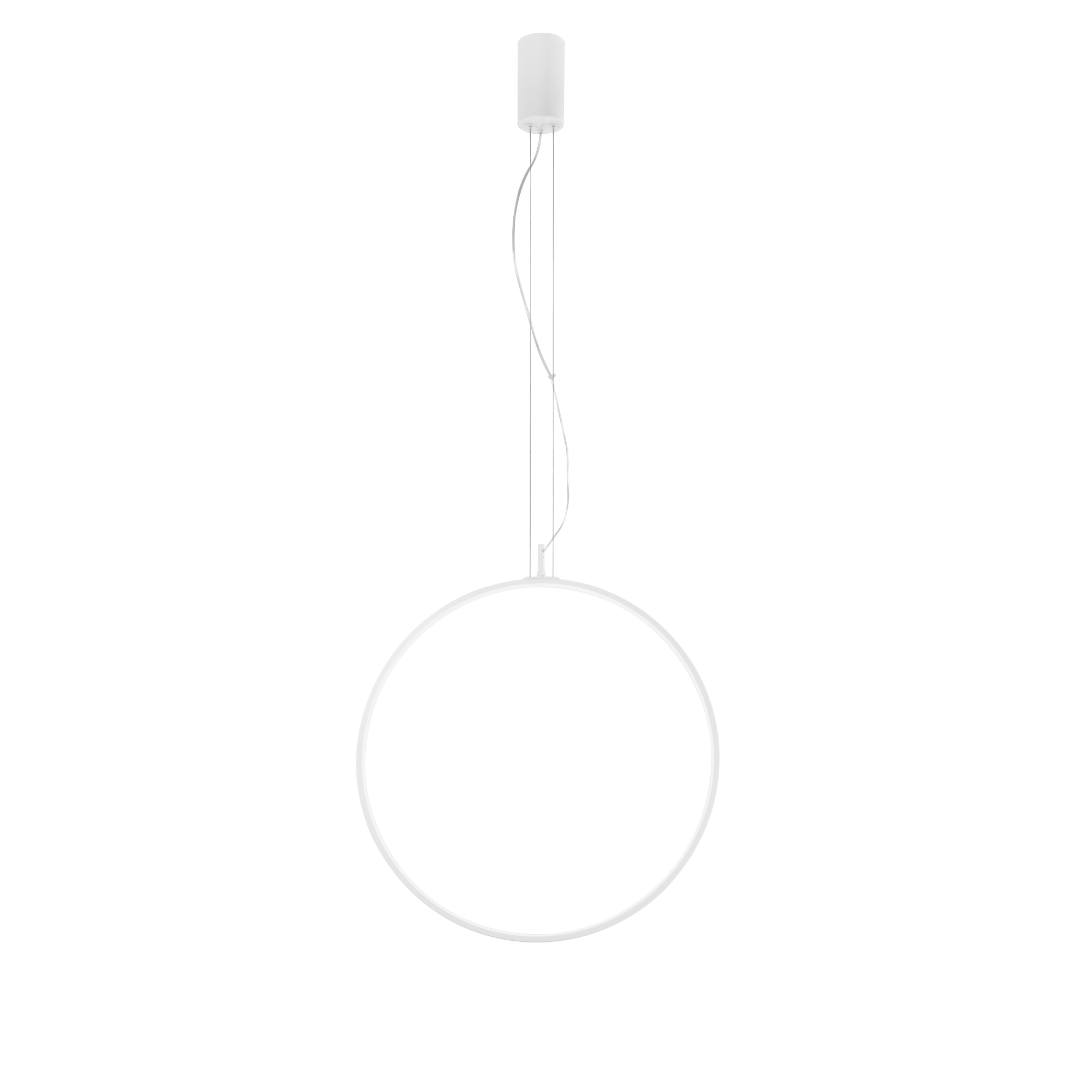 LED TOORX pendant in white aluminium Ø60 cm, CCT - Luce Ambiente e Design