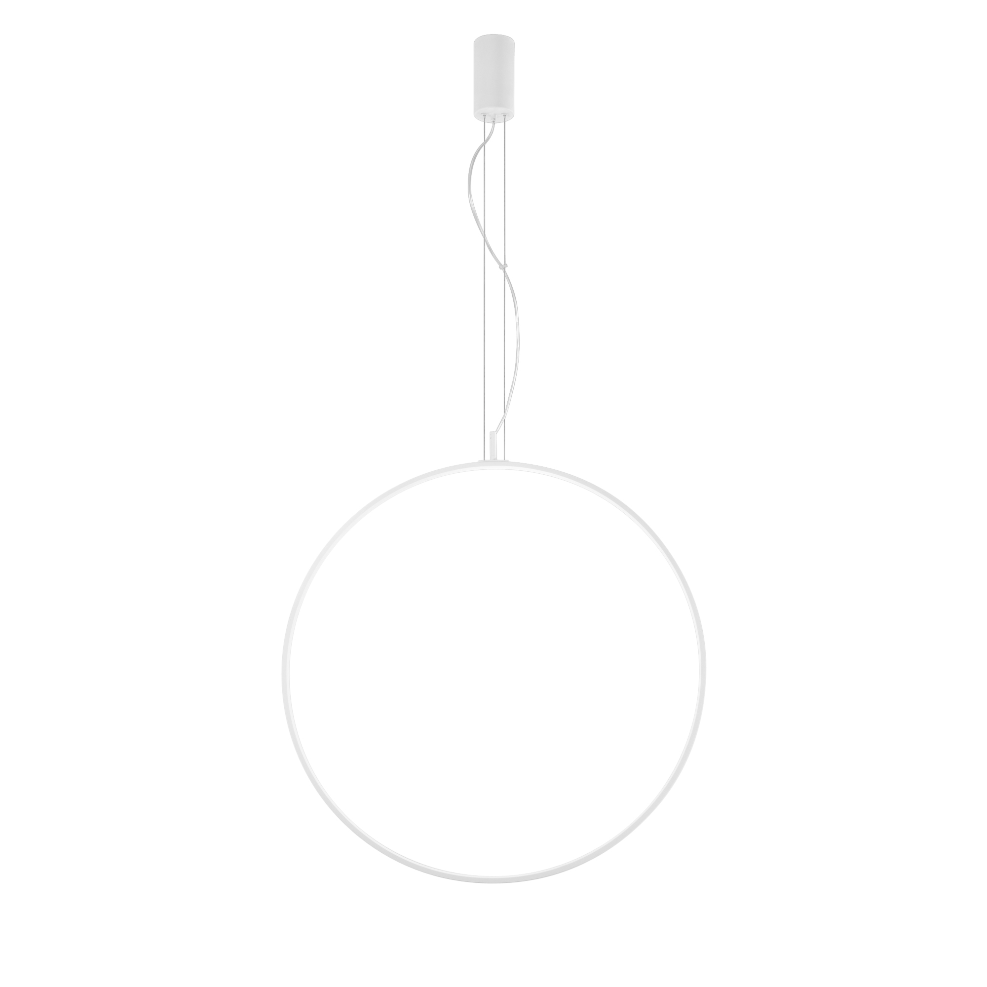 LED TOORX pendant in white aluminium Ø80 cm, CCT - Luce Ambiente e Design